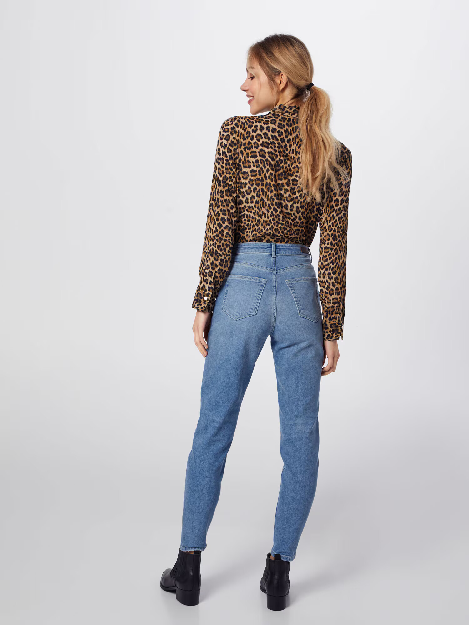 PIECES Jeans 'Leah' albastru deschis / maro deschis - Pled.ro