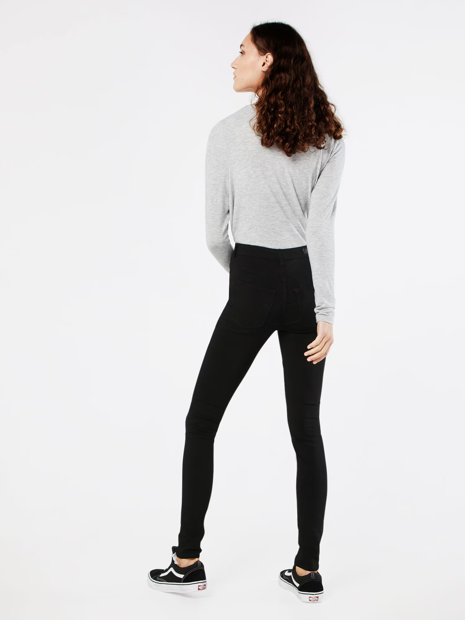 PIECES Jeggings negru denim - Pled.ro