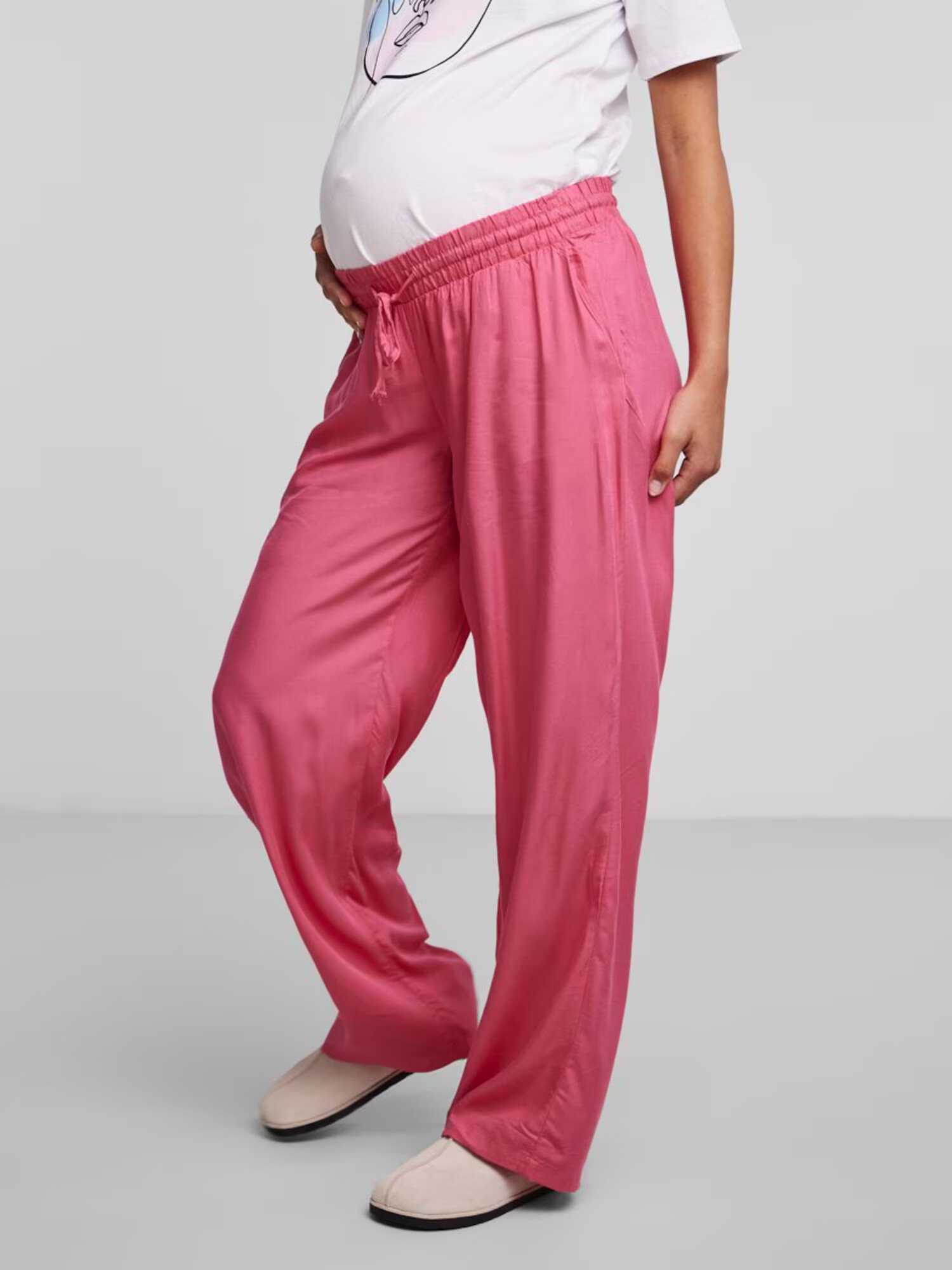 Pieces Maternity Pantaloni 'HYA' roz - Pled.ro