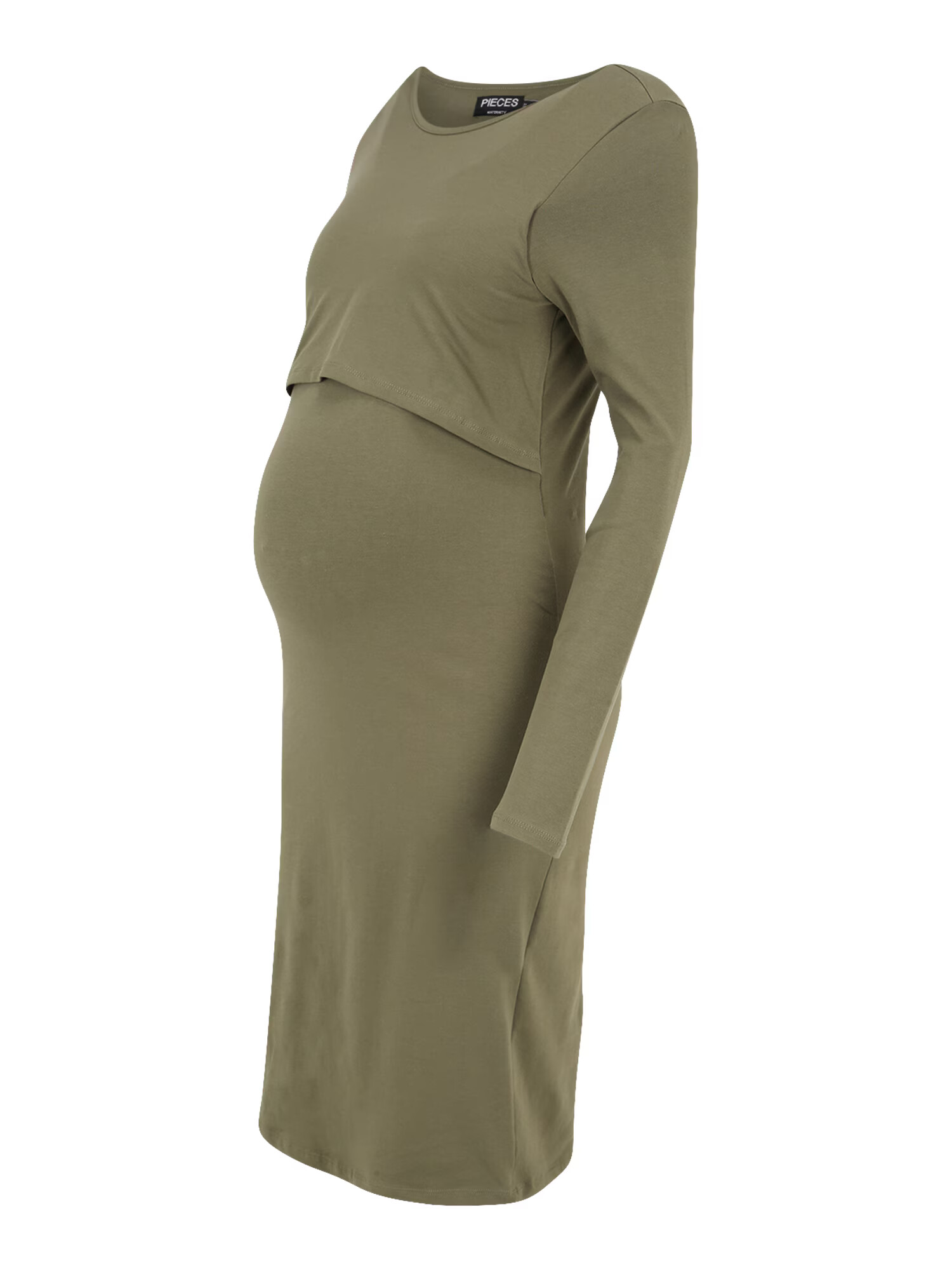 Pieces Maternity Rochie 'HEBA' oliv - Pled.ro