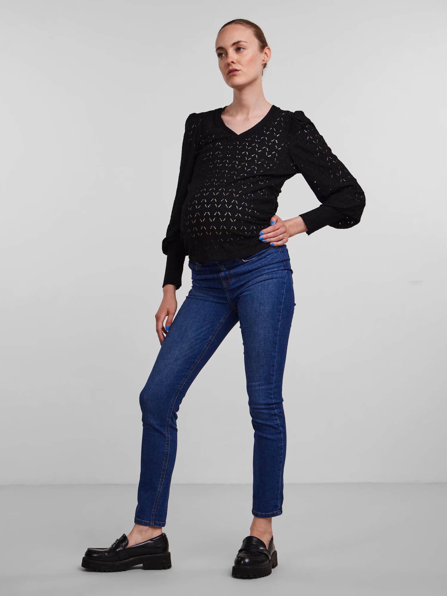 Pieces Maternity Tricou 'Christy' negru - Pled.ro