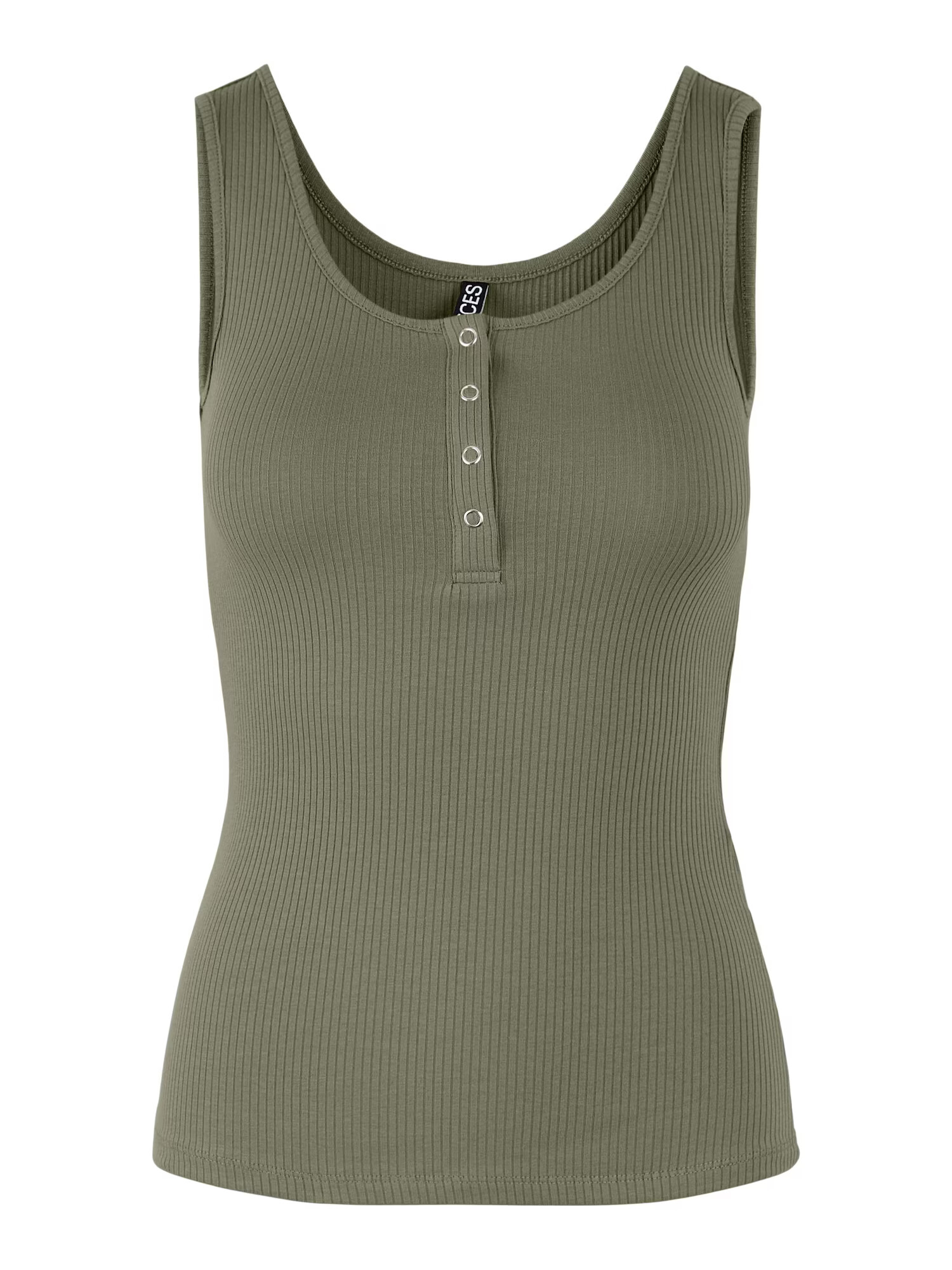 Pieces Petite Top 'KITTE' verde - Pled.ro