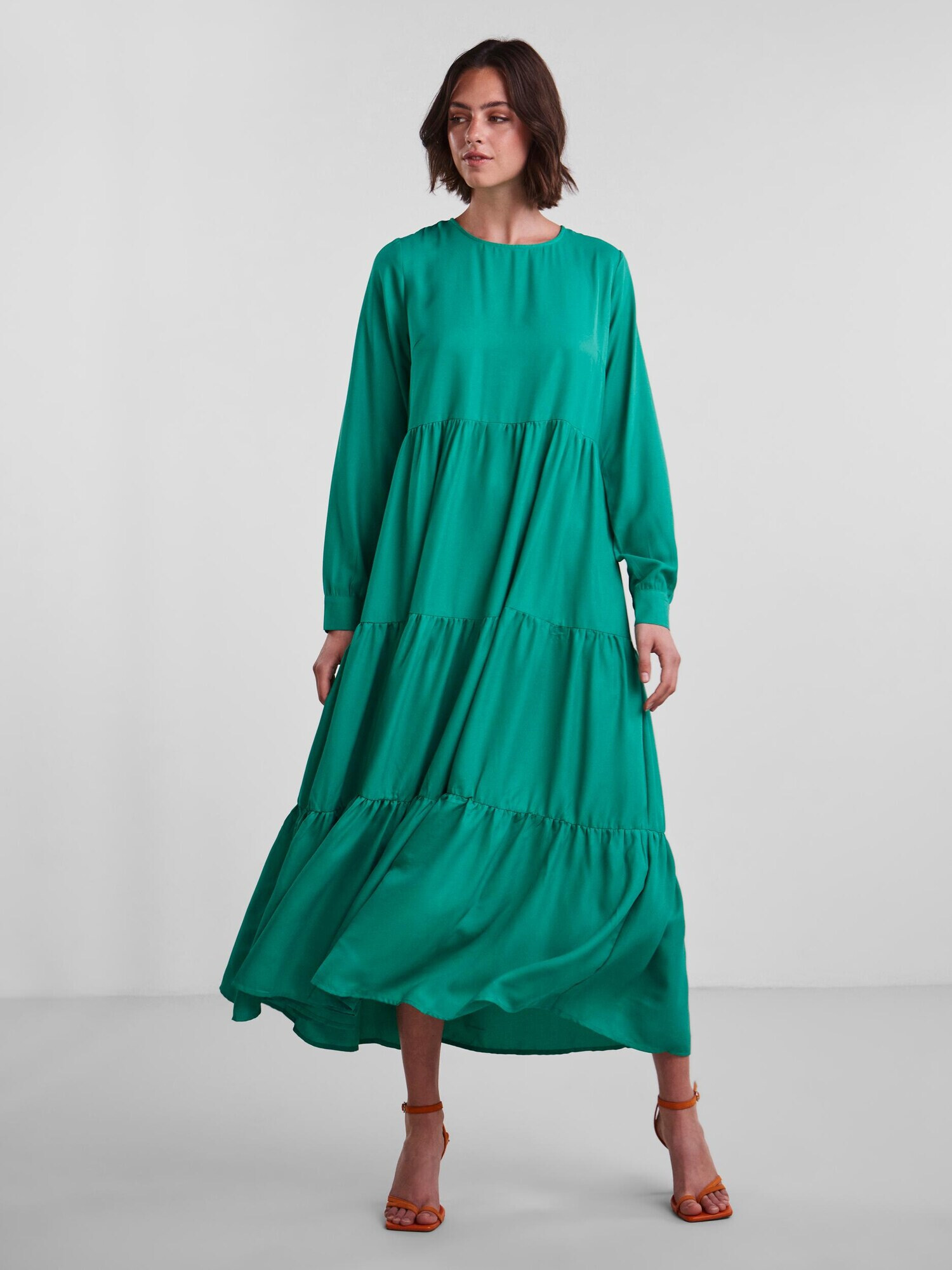 PIECES Rochie 'Almu' verde smarald - Pled.ro