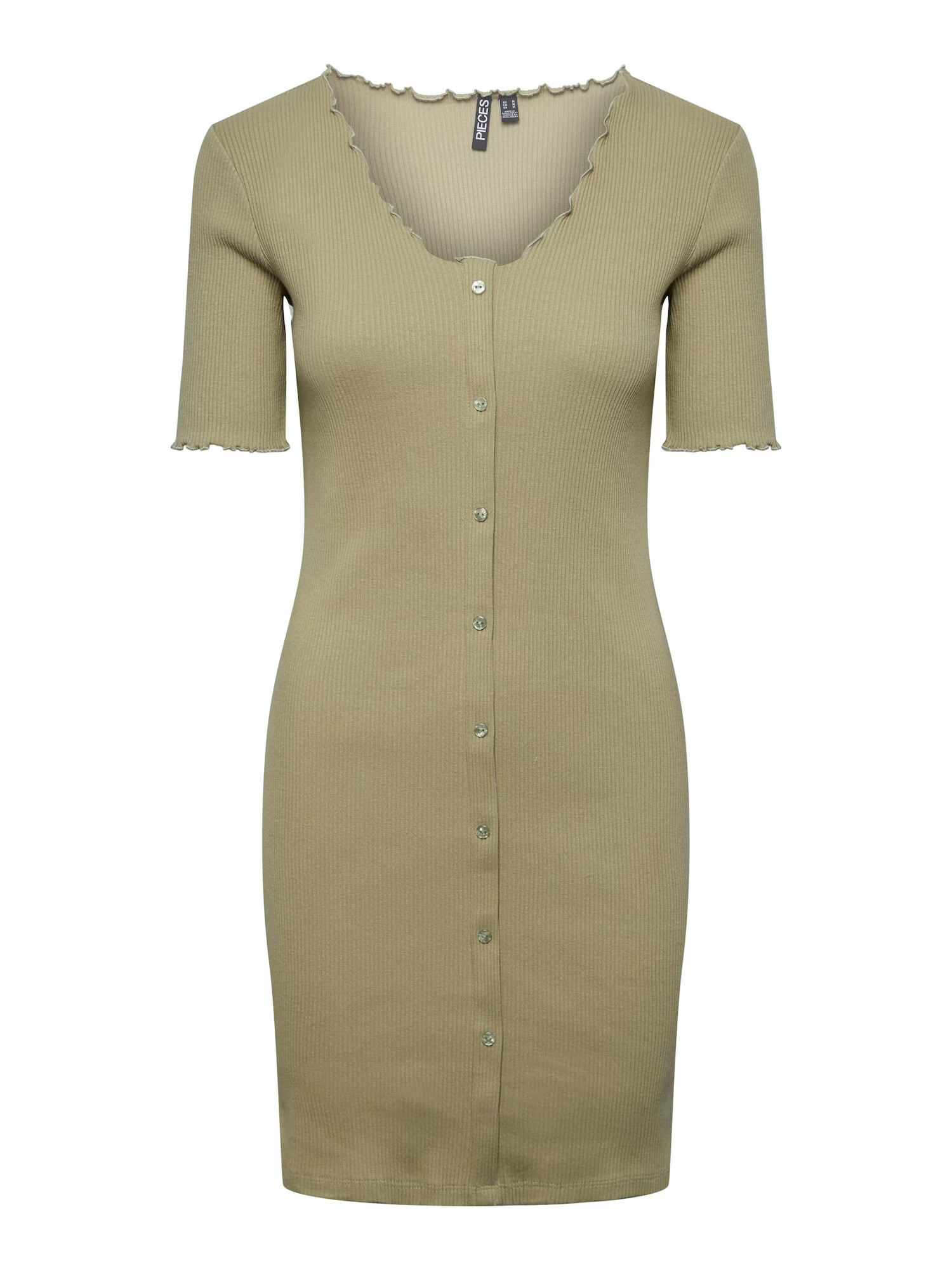 PIECES Rochie 'Nukisa' gri taupe - Pled.ro