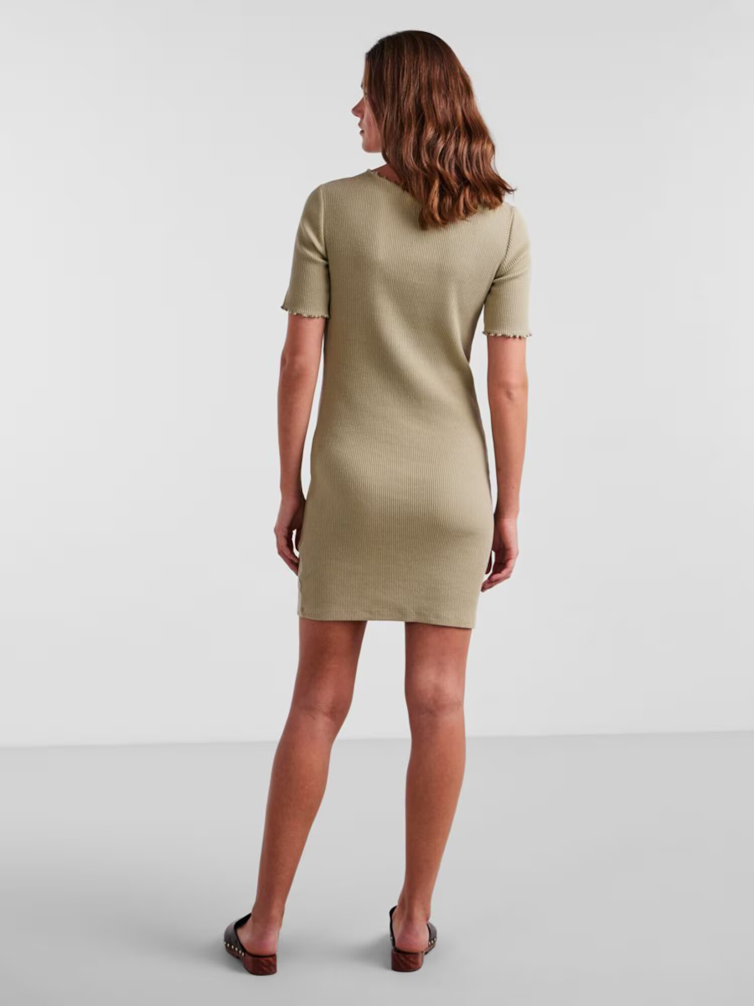 PIECES Rochie 'Nukisa' gri taupe - Pled.ro