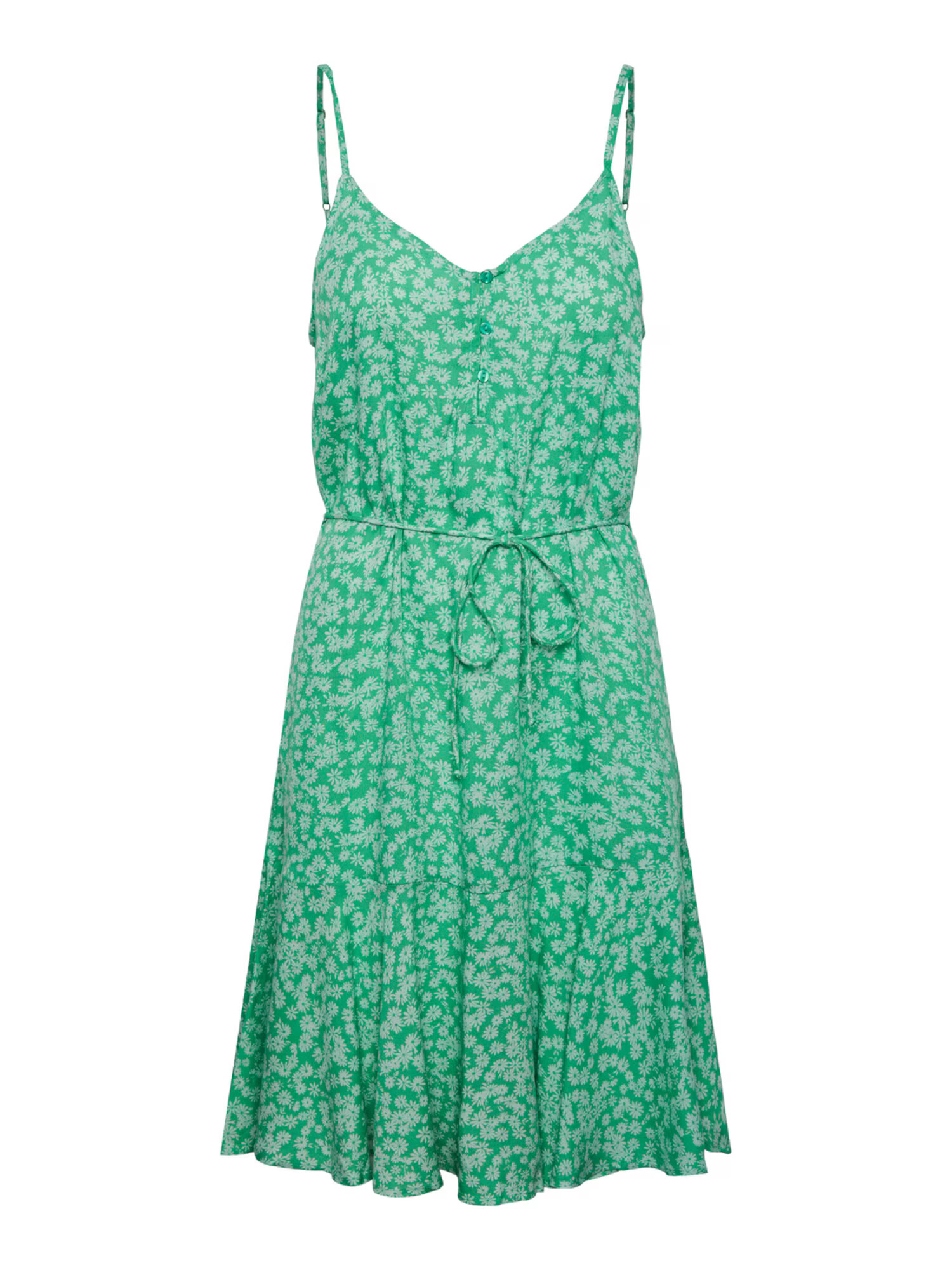 PIECES Rochie 'Nya' verde / alb - Pled.ro