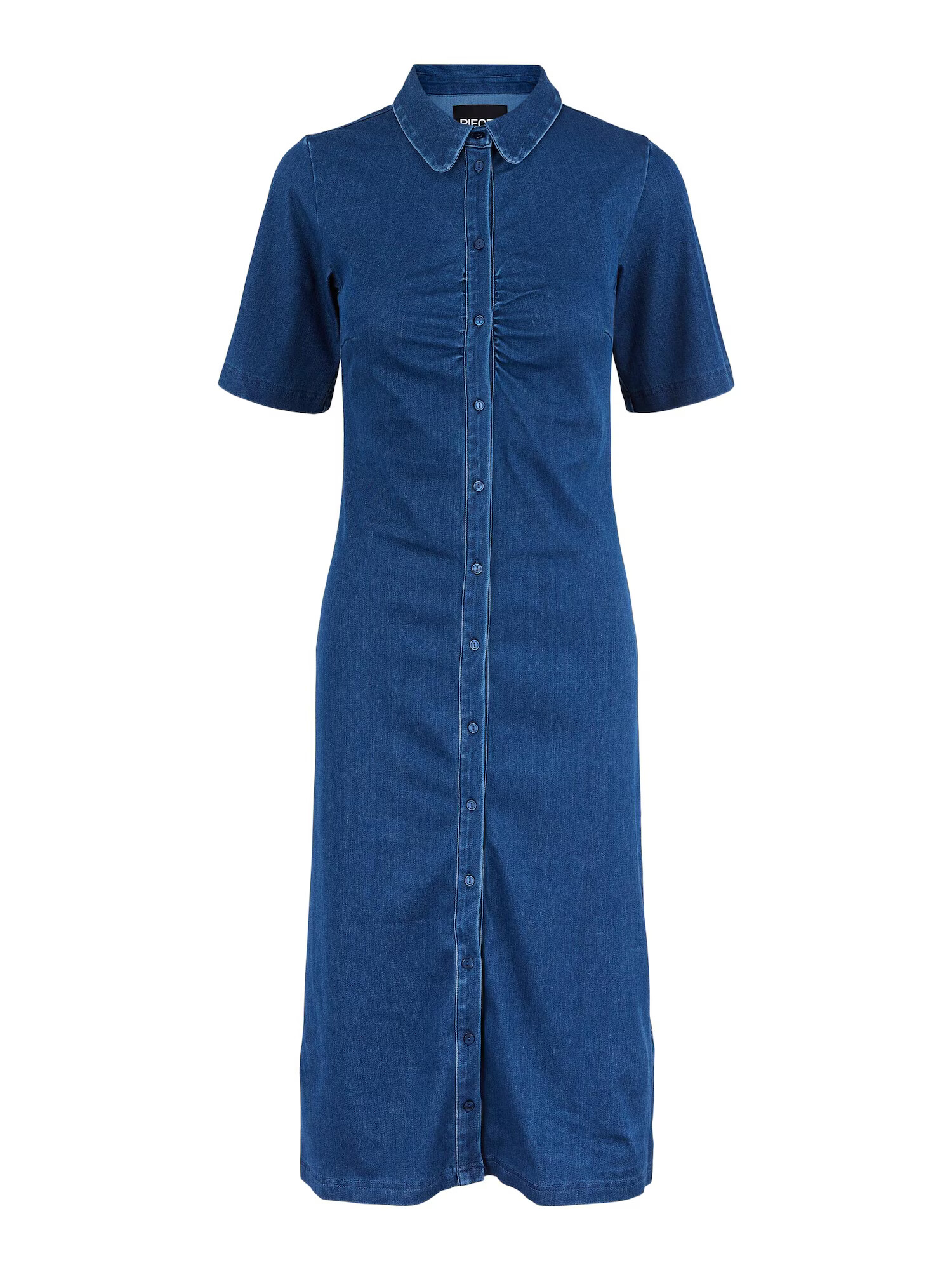 PIECES Rochie tip bluză 'Vaya' albastru denim - Pled.ro