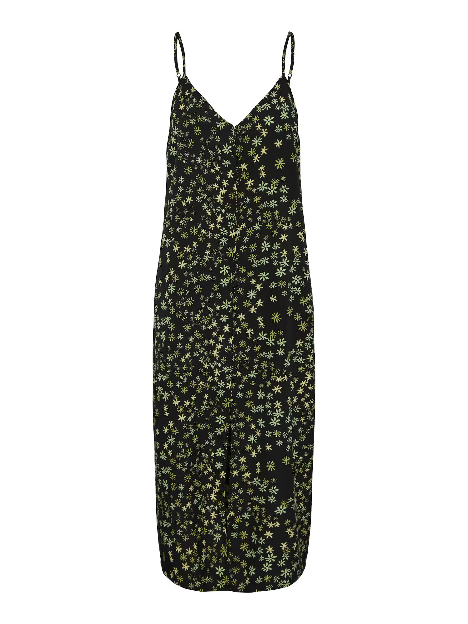 PIECES Rochie verde / negru - Pled.ro