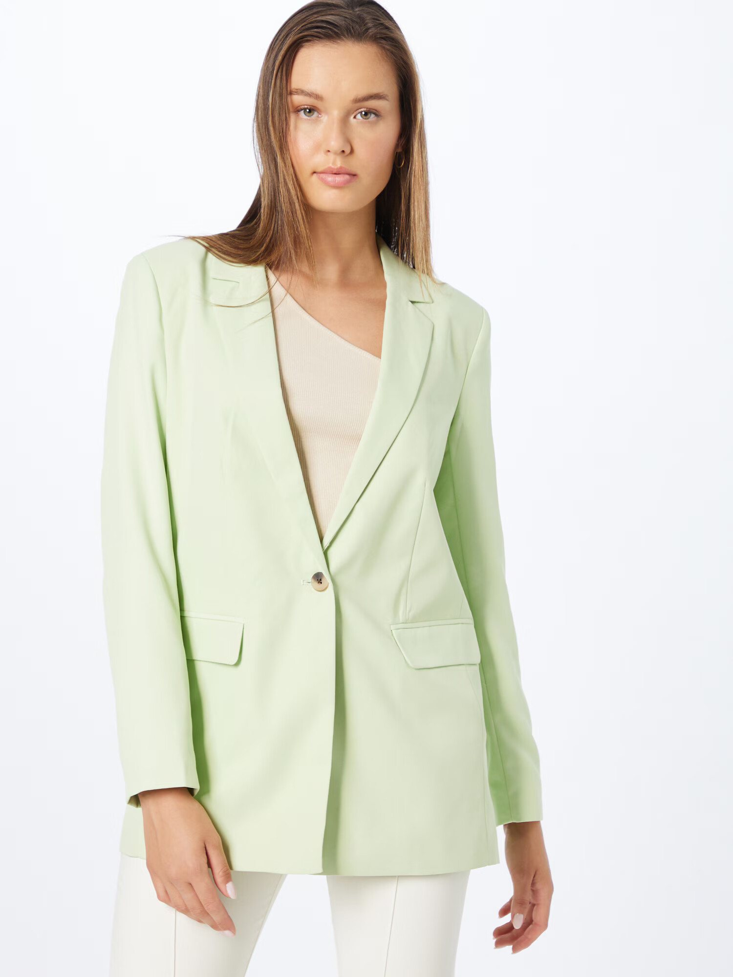 PIECES Sacou 'Dustin' verde pastel - Pled.ro