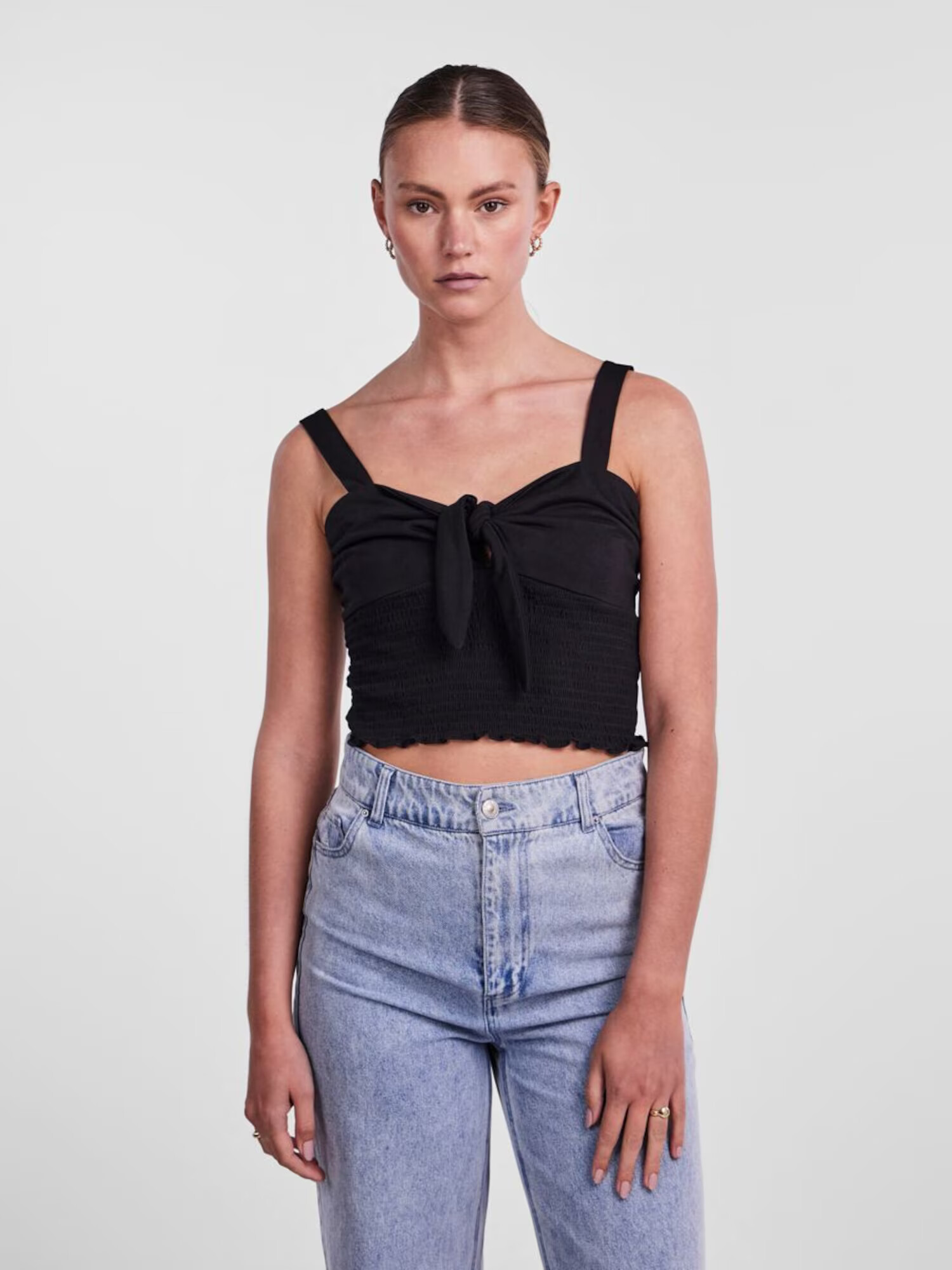 PIECES Top 'MINNA' negru - Pled.ro