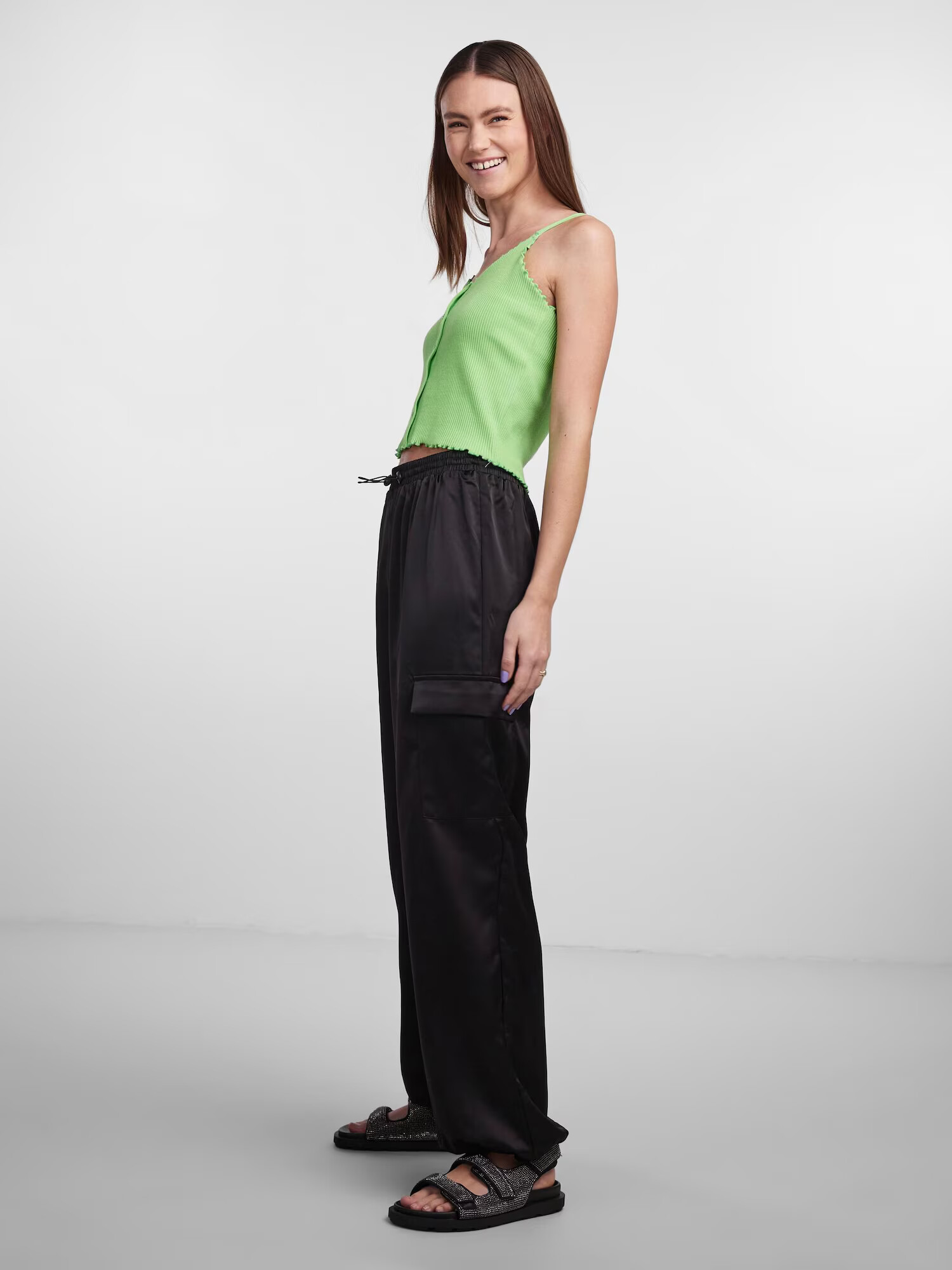 PIECES Top 'Nukisa' verde deschis - Pled.ro