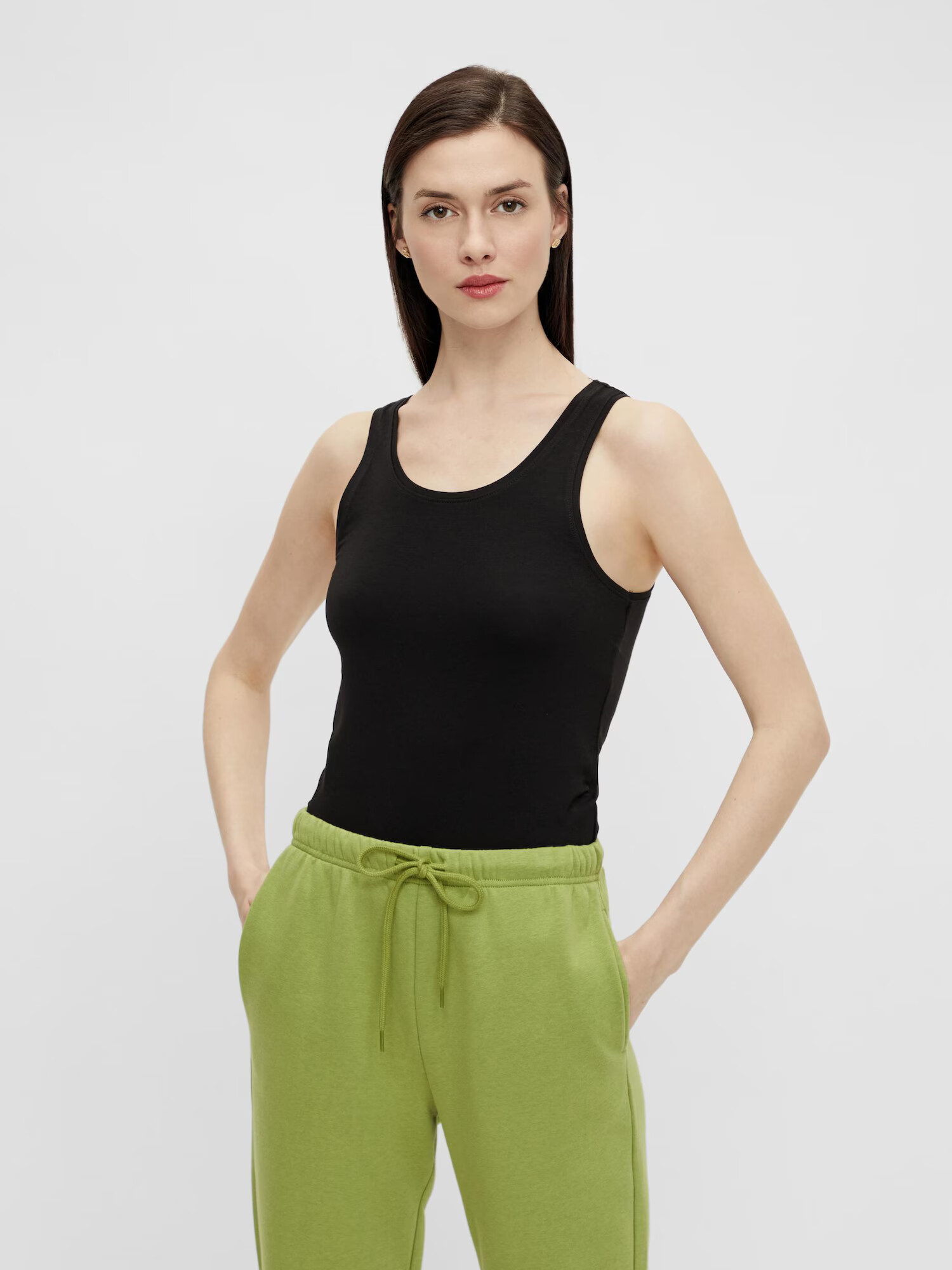 PIECES Top 'Sirene' negru - Pled.ro