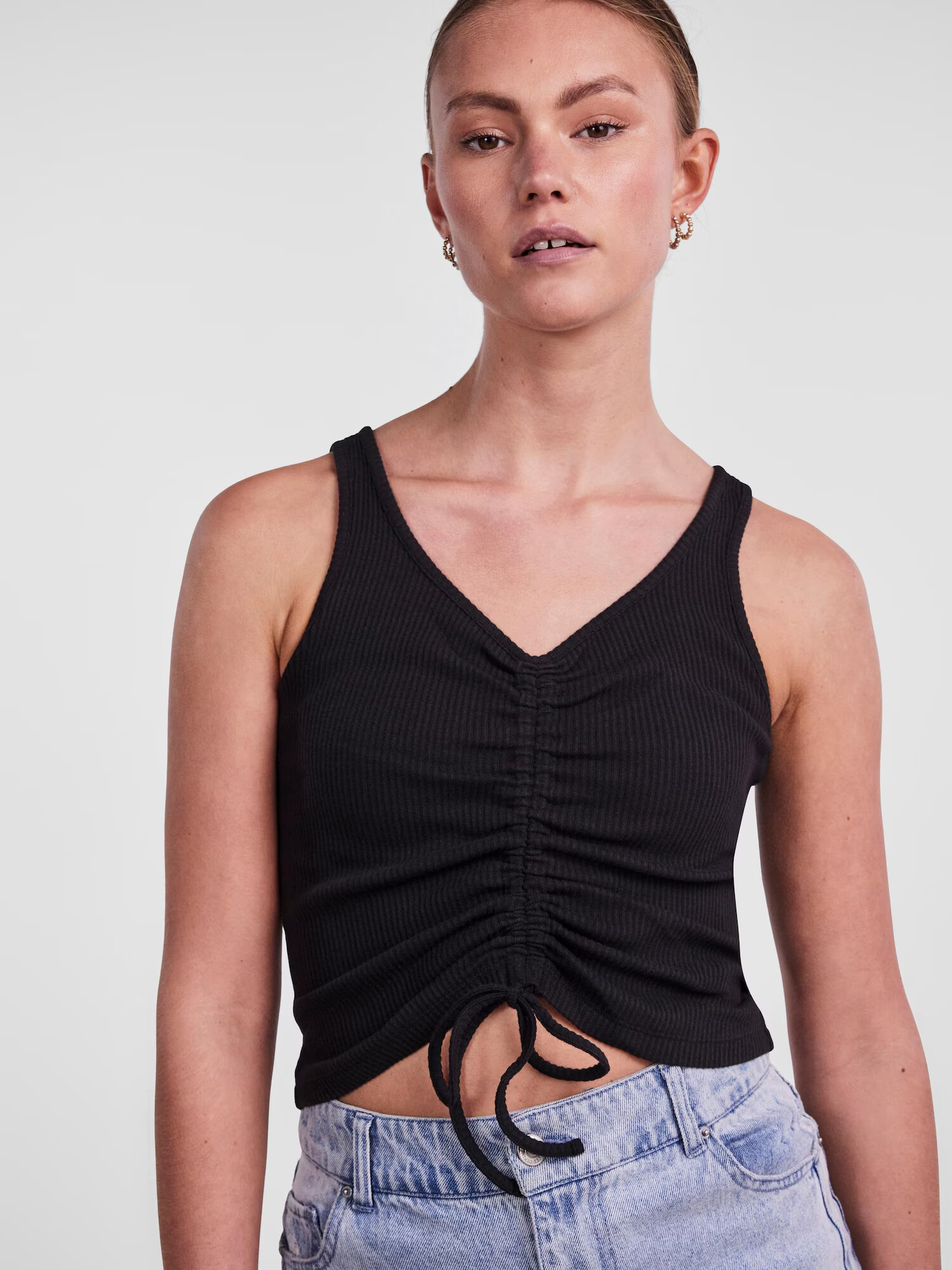 PIECES Top 'TEGAN' negru - Pled.ro