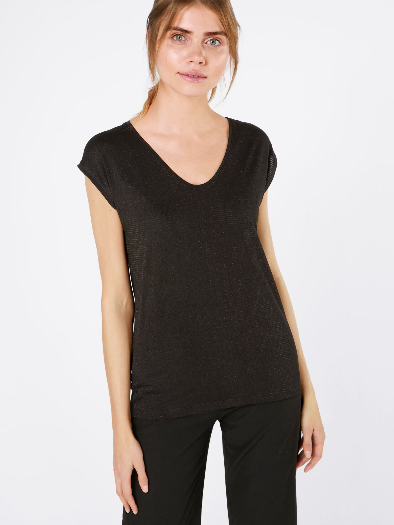 PIECES Tricou 'Billo' negru - Pled.ro