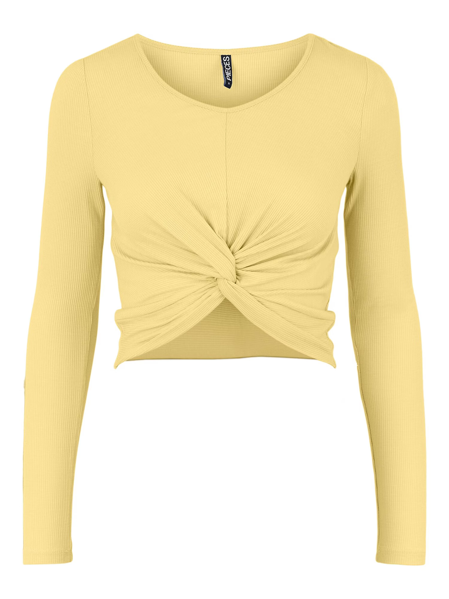 PIECES Tricou 'Huda' galben pastel - Pled.ro