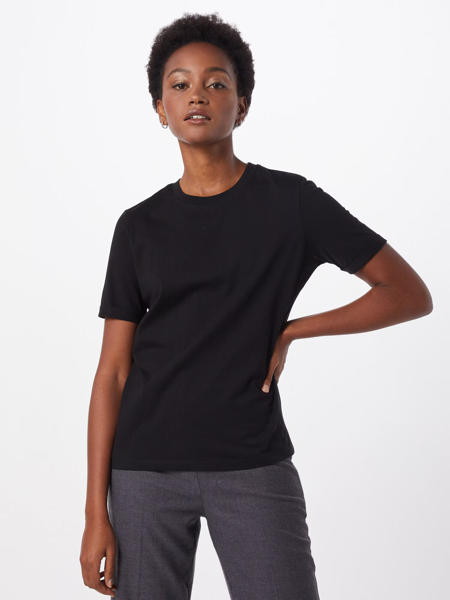 PIECES Tricou 'Ria' negru - Pled.ro