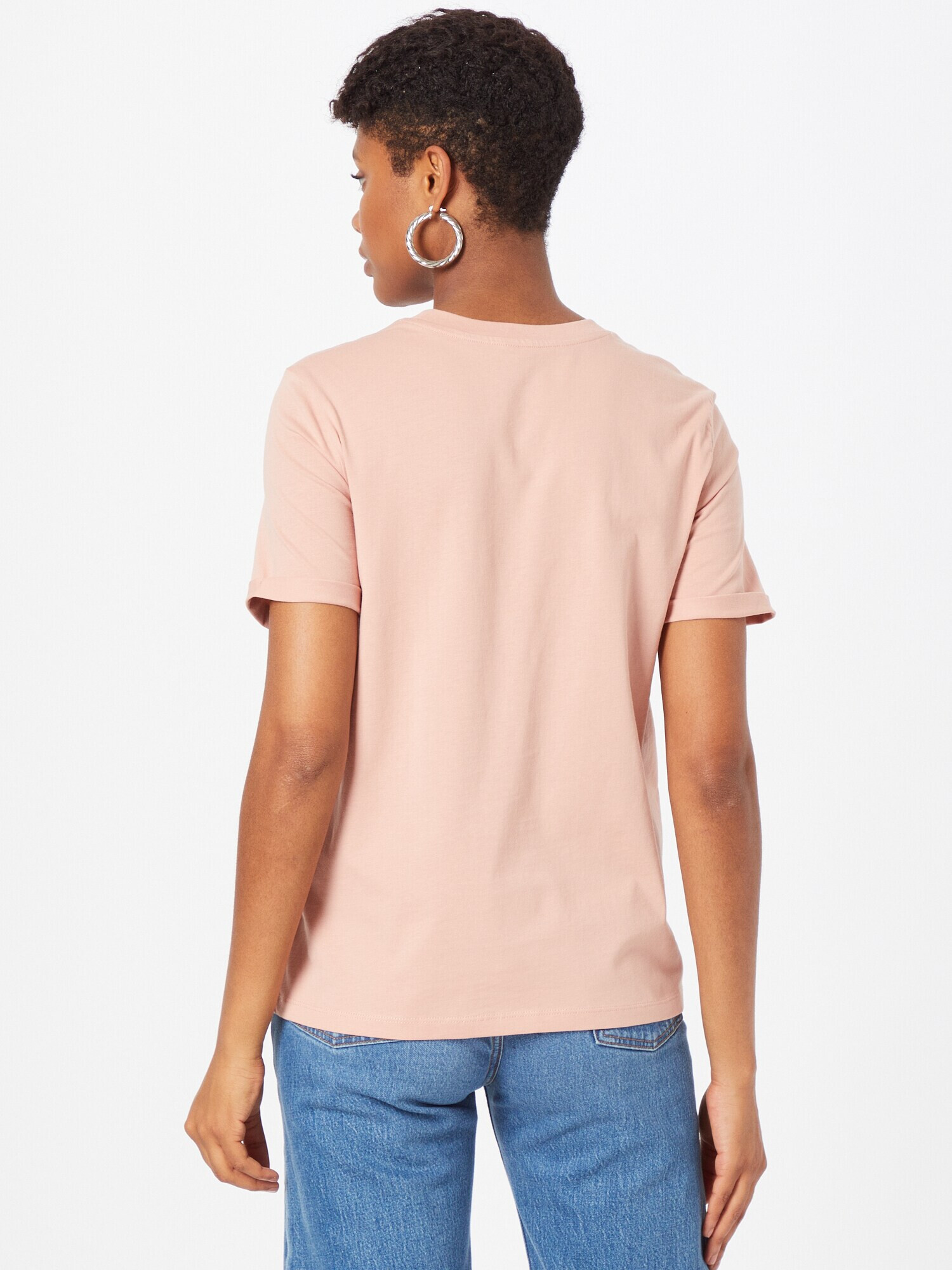 PIECES Tricou 'Ria' roz pastel - Pled.ro