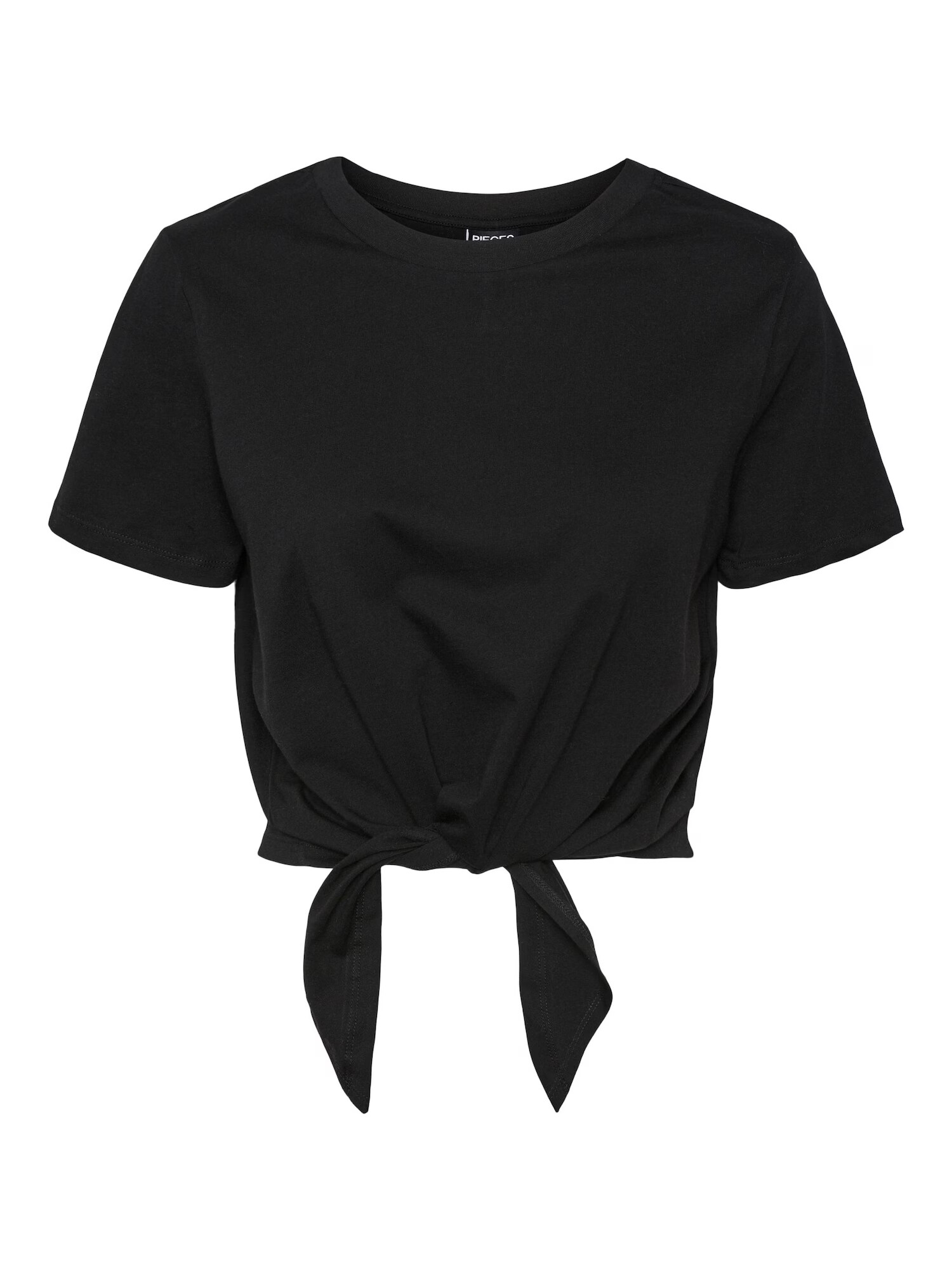 PIECES Tricou 'Tia' negru - Pled.ro