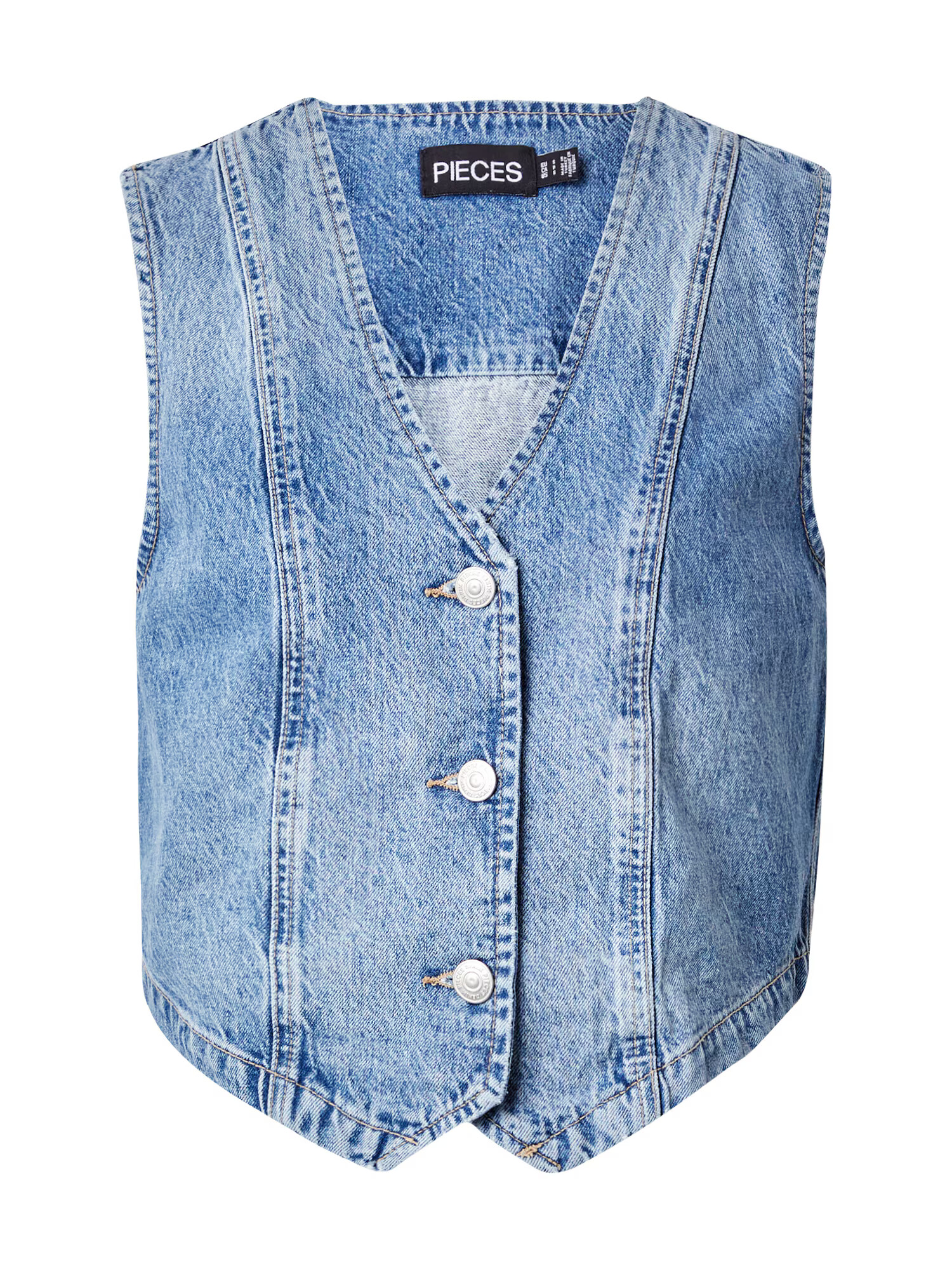 PIECES Vestă 'ALMA' albastru denim - Pled.ro