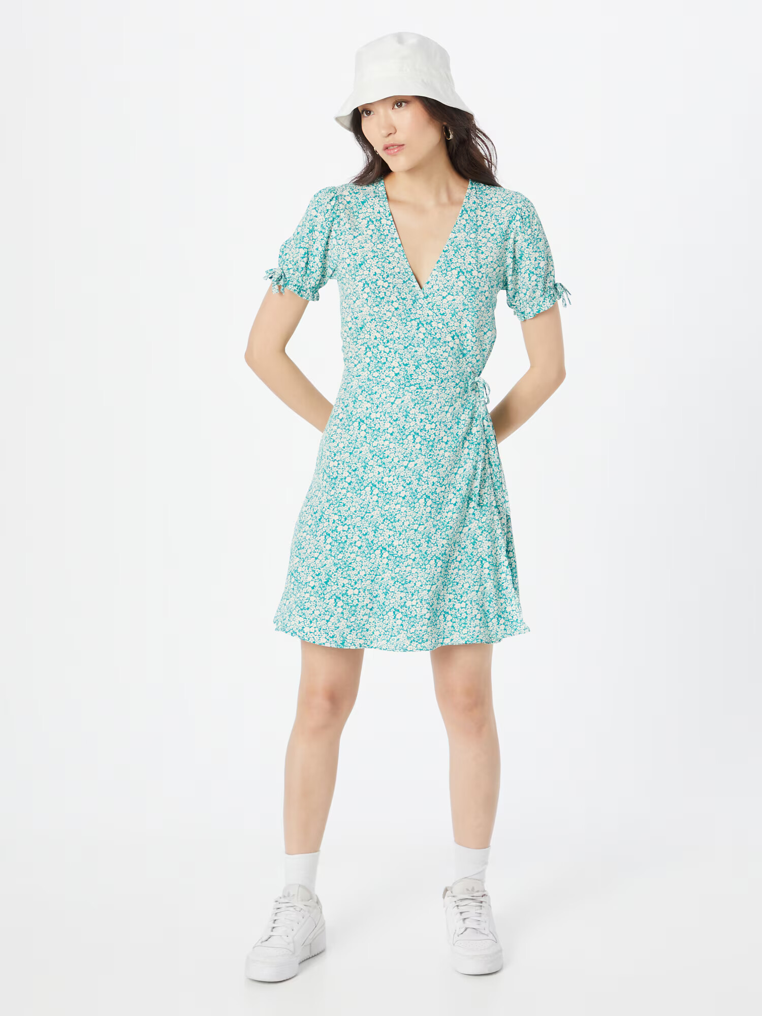 Pimkie Rochie 'DAGGO' verde jad / alb - Pled.ro