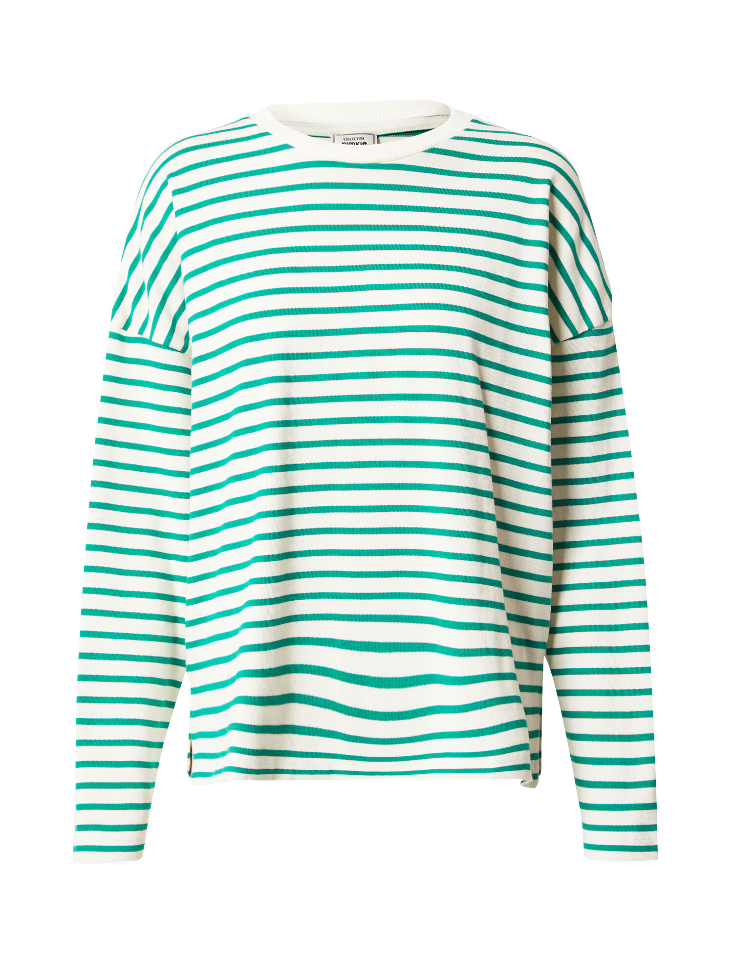 Pimkie Tricou 'MARIN' verde / alb - Pled.ro