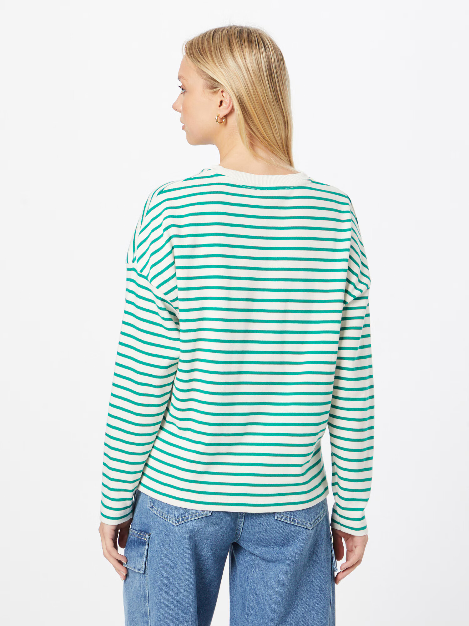 Pimkie Tricou 'MARIN' verde / alb - Pled.ro