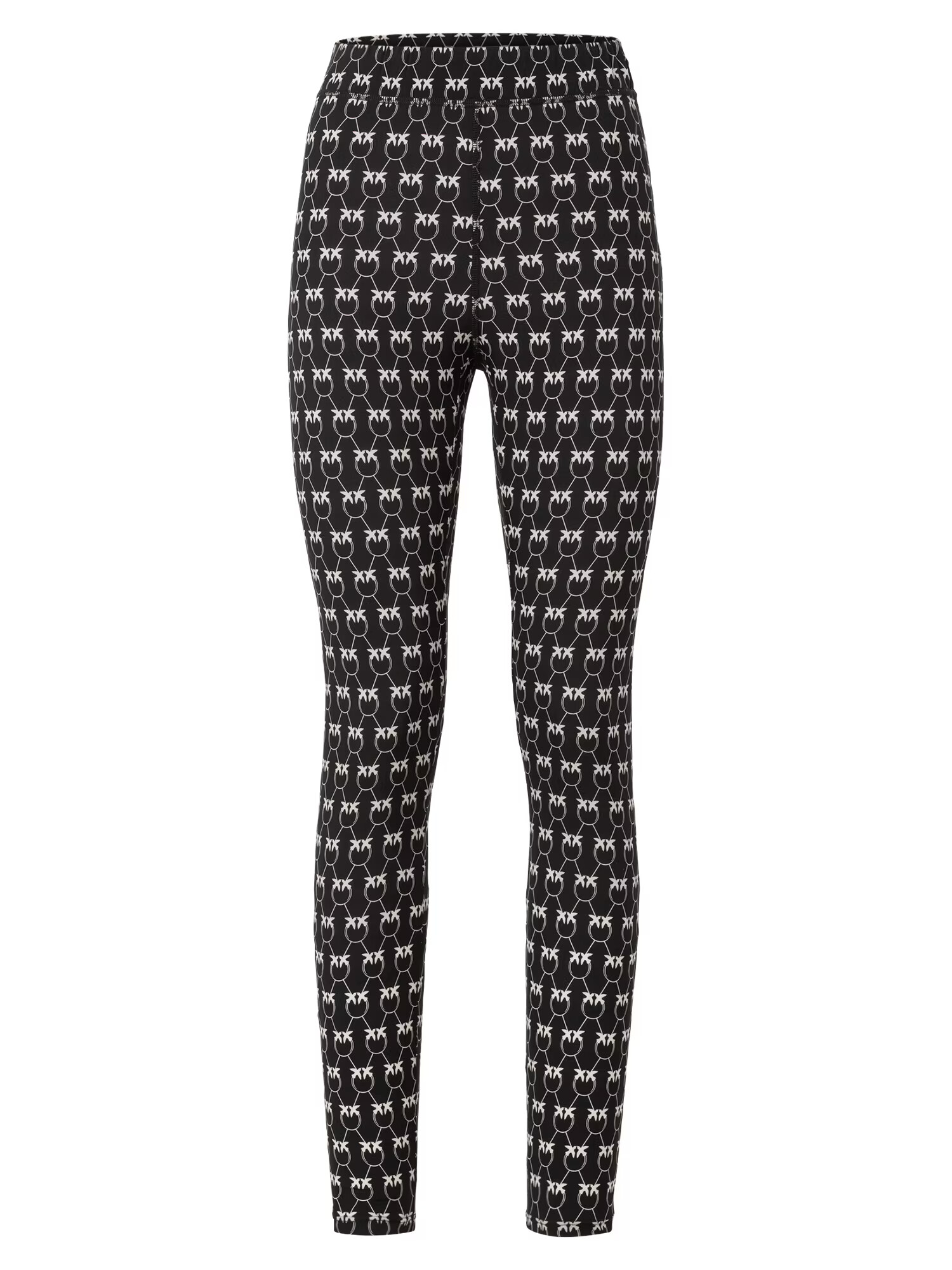 PINKO Leggings 'GELOSO' negru / alb natural - Pled.ro