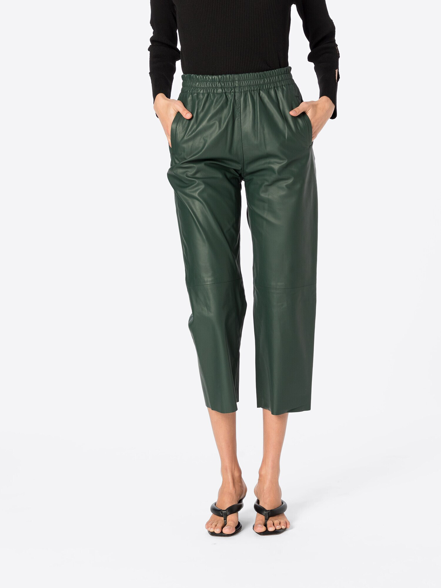 PINKO Pantaloni 'TOAST' verde închis - Pled.ro