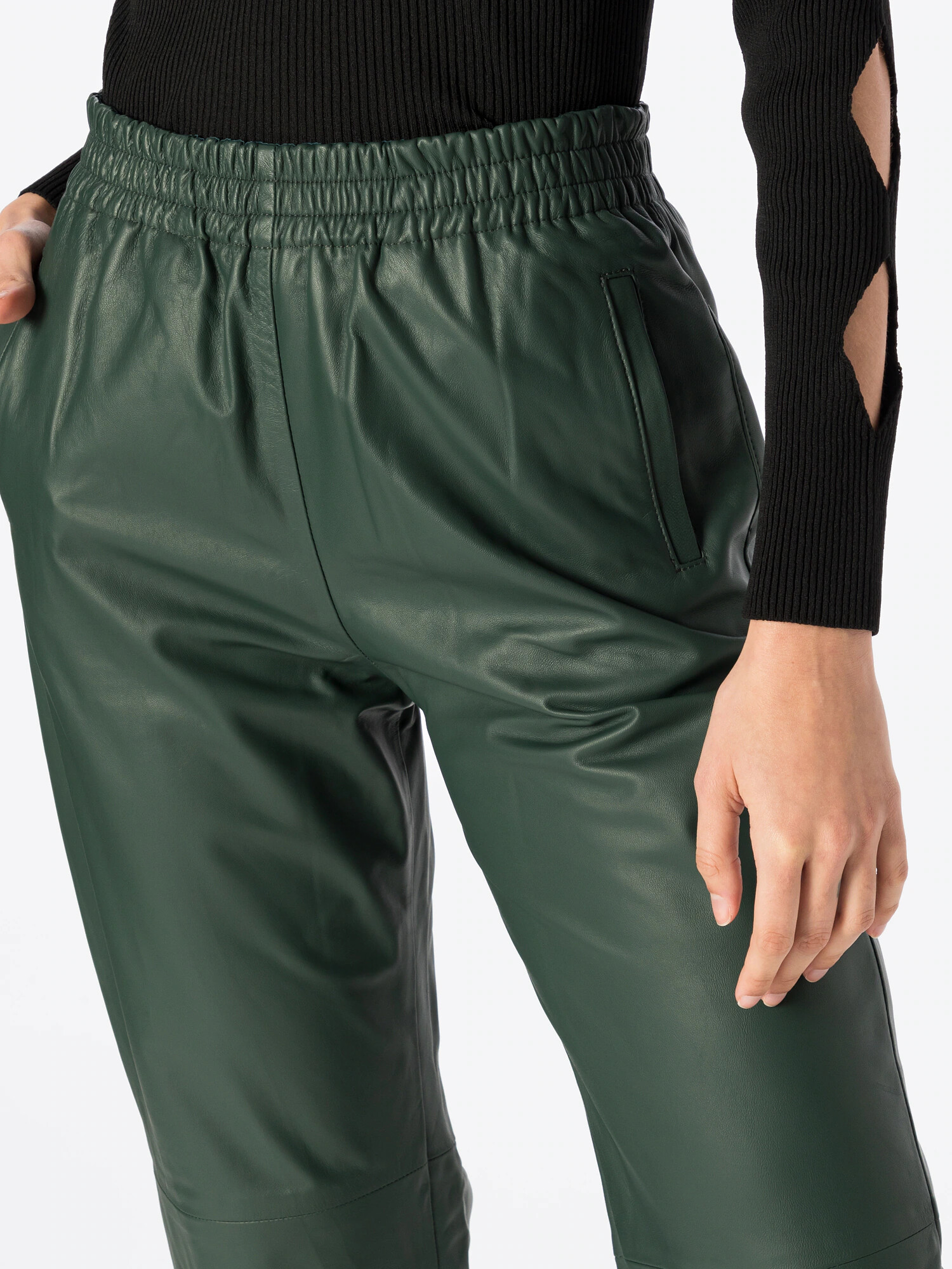 PINKO Pantaloni 'TOAST' verde închis - Pled.ro