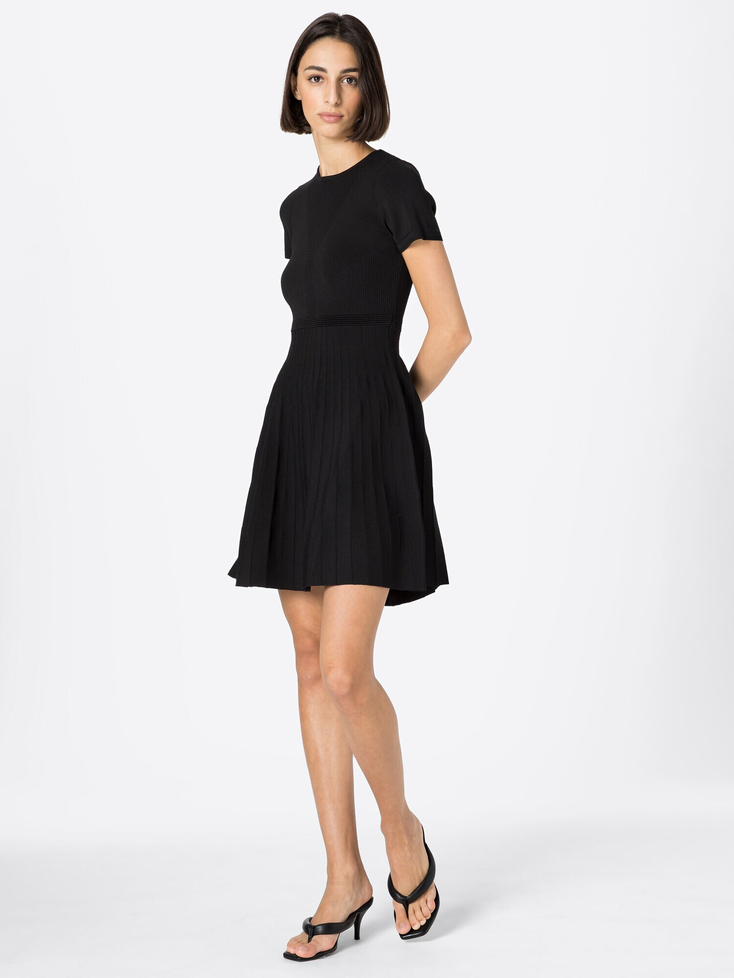 PINKO Rochie tricotat negru - Pled.ro