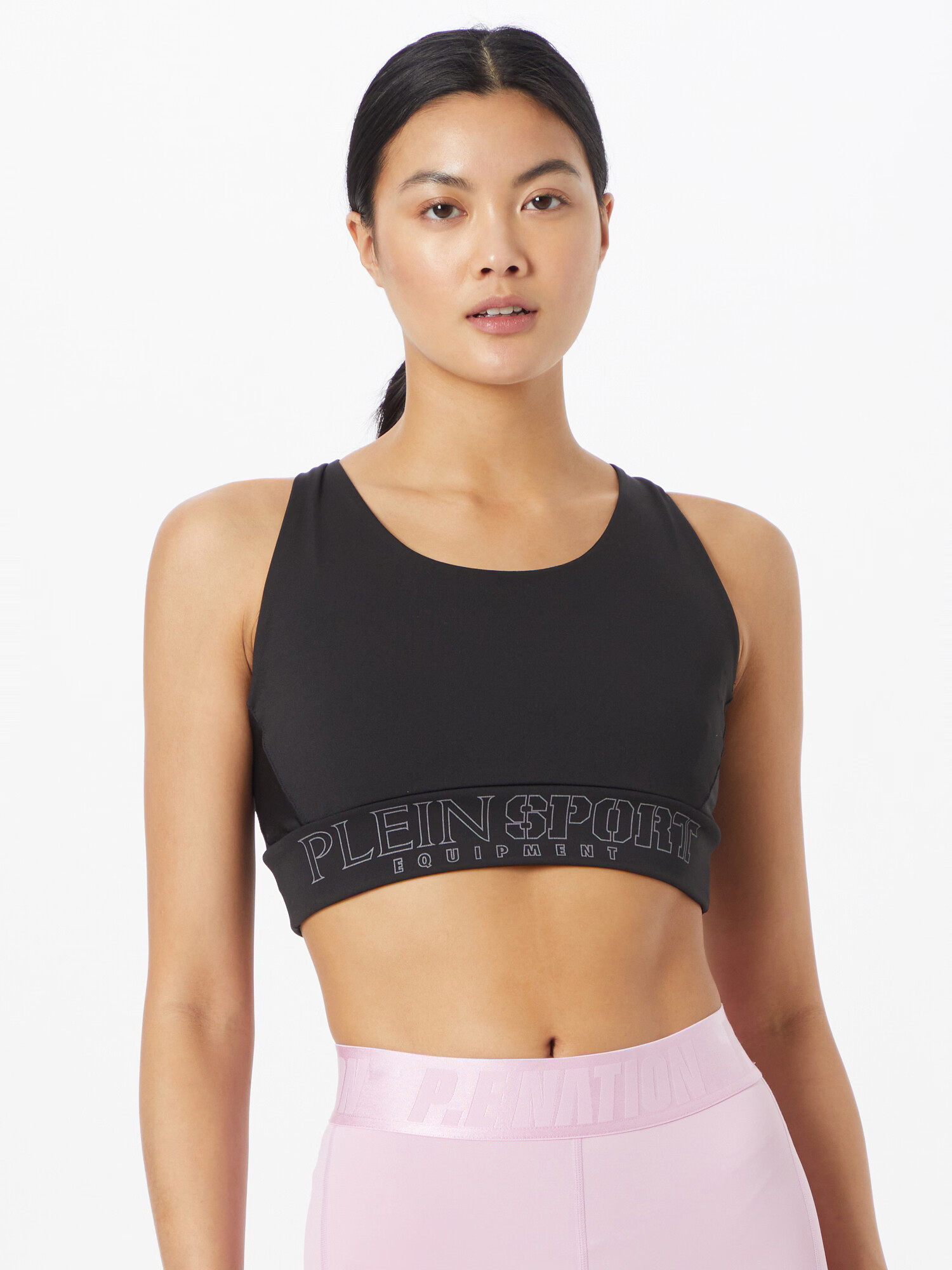 Plein Sport Top gri / negru - Pled.ro