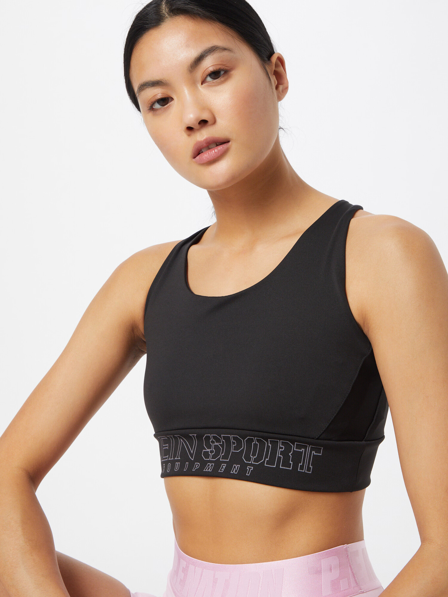 Plein Sport Top gri / negru - Pled.ro