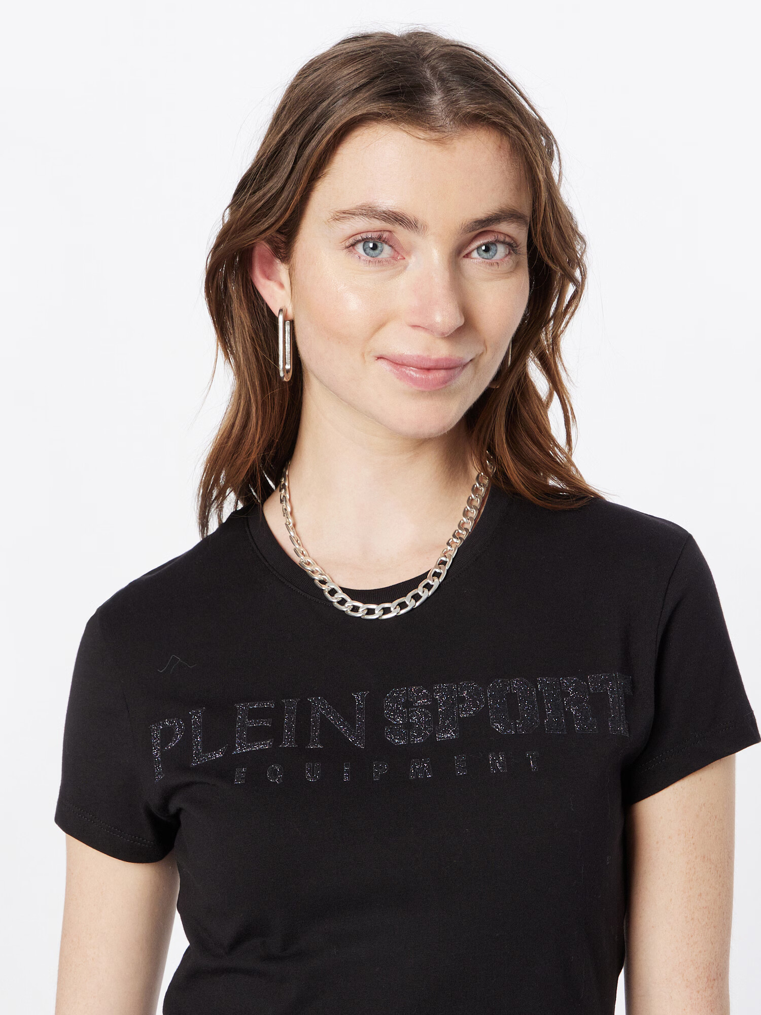 Plein Sport Tricou gri argintiu / negru - Pled.ro