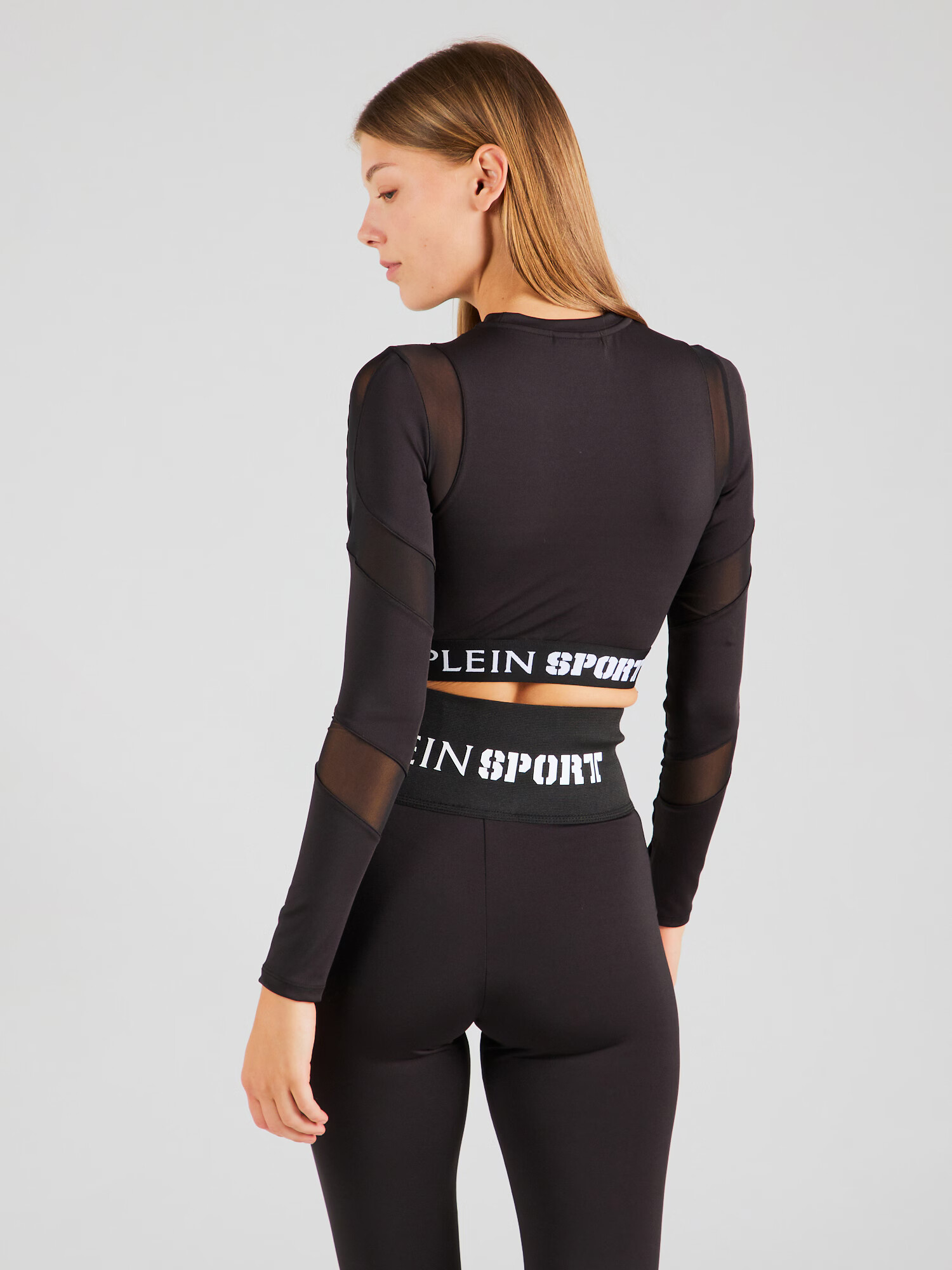 Plein Sport Tricou negru / alb - Pled.ro