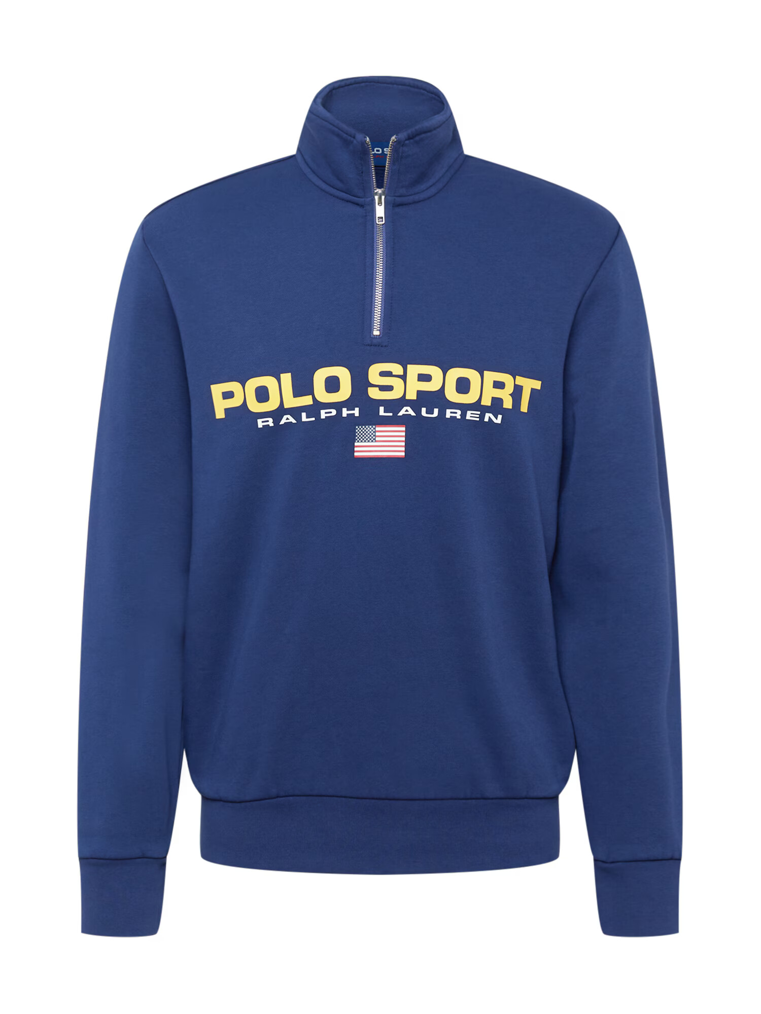 Polo Ralph Lauren Bluză de molton albastru închis / galben pastel / roșu rodie / alb - Pled.ro