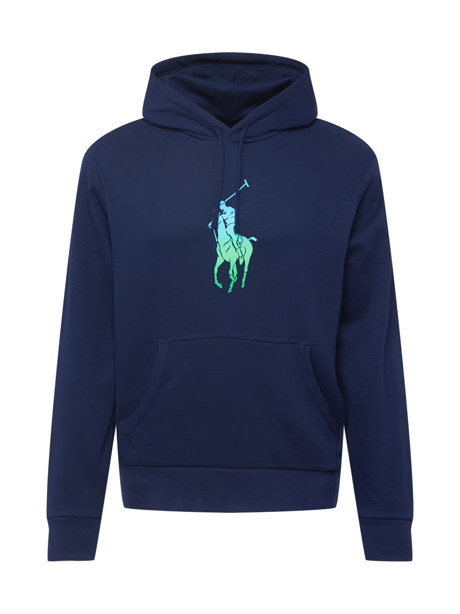 Polo Ralph Lauren Bluză de molton albastru neon / albastru închis / verde neon - Pled.ro