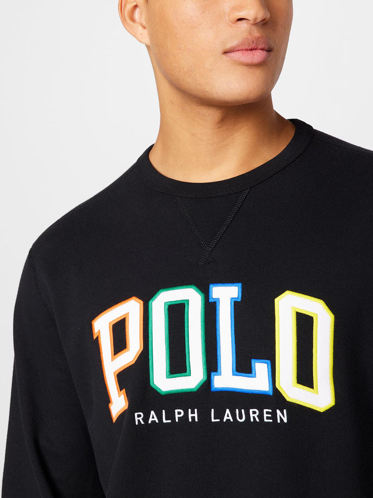 Polo Ralph Lauren Bluză de molton albastru / portocaliu / negru / alb - Pled.ro