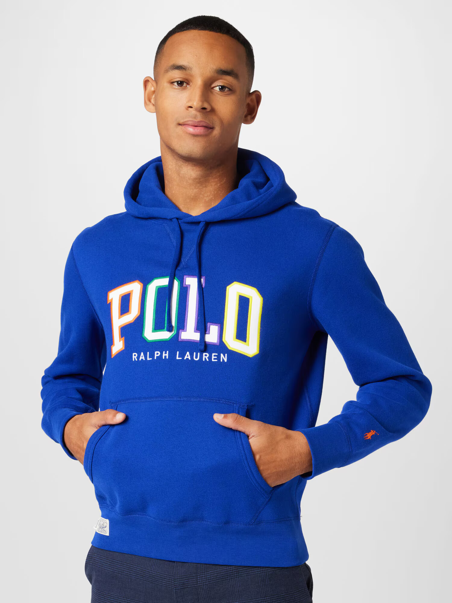 Polo Ralph Lauren Bluză de molton albastru regal / galben / lila / alb - Pled.ro