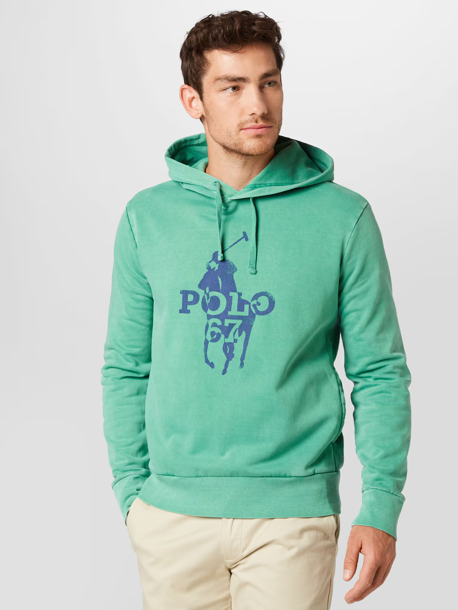 Polo Ralph Lauren Bluză de molton albastru / verde mentă - Pled.ro