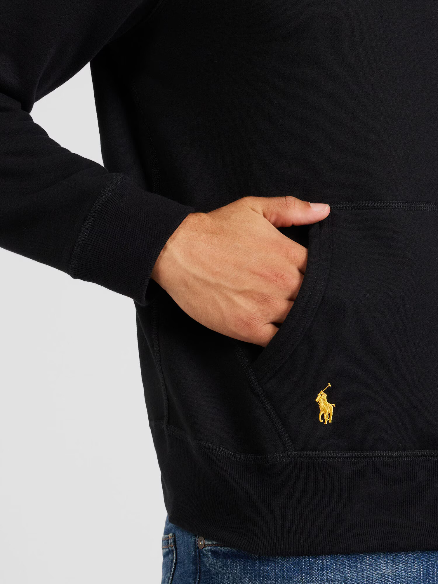 Polo Ralph Lauren Bluză de molton galben auriu / negru - Pled.ro