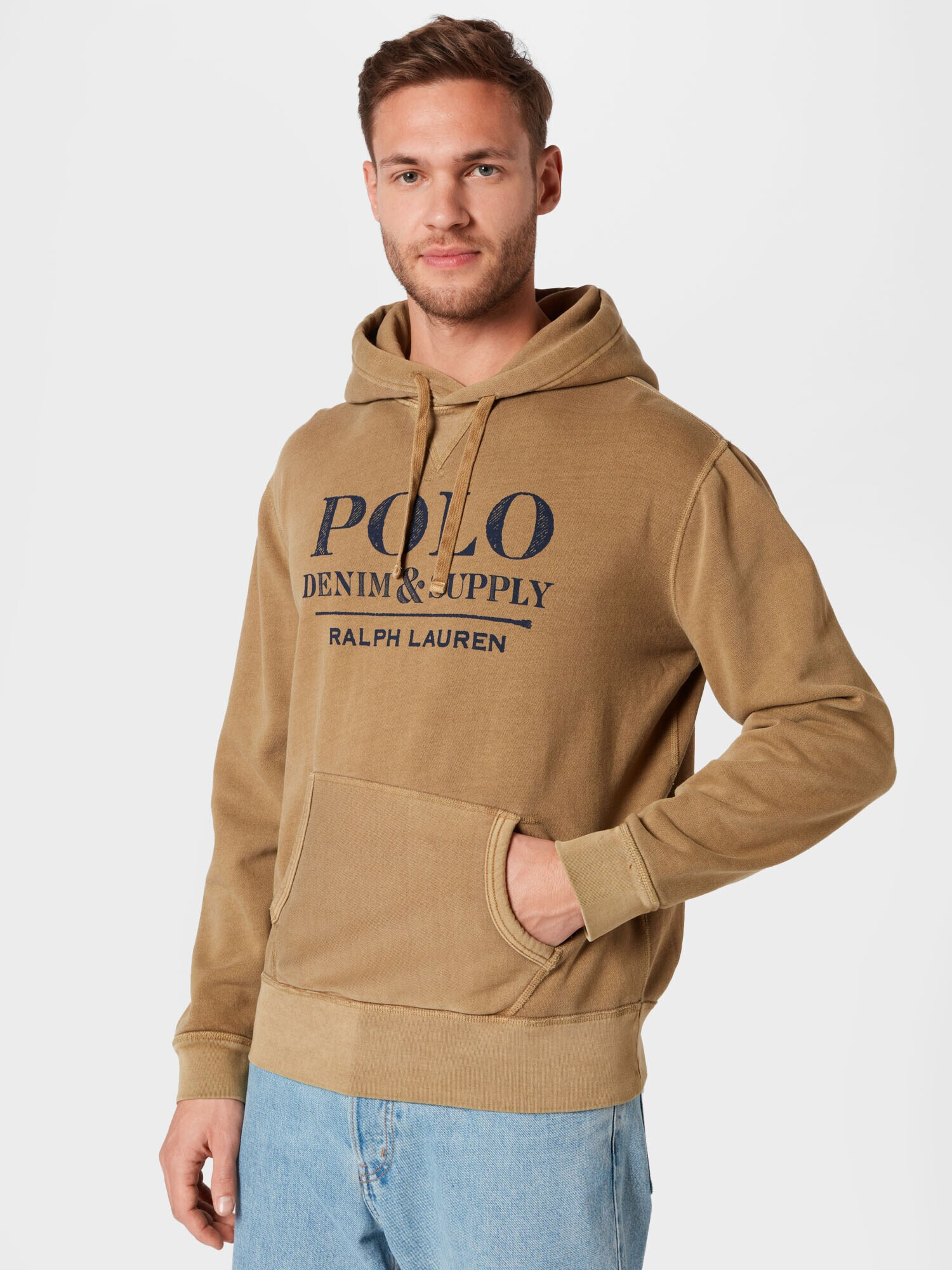 Polo Ralph Lauren Bluză de molton kaki / negru - Pled.ro