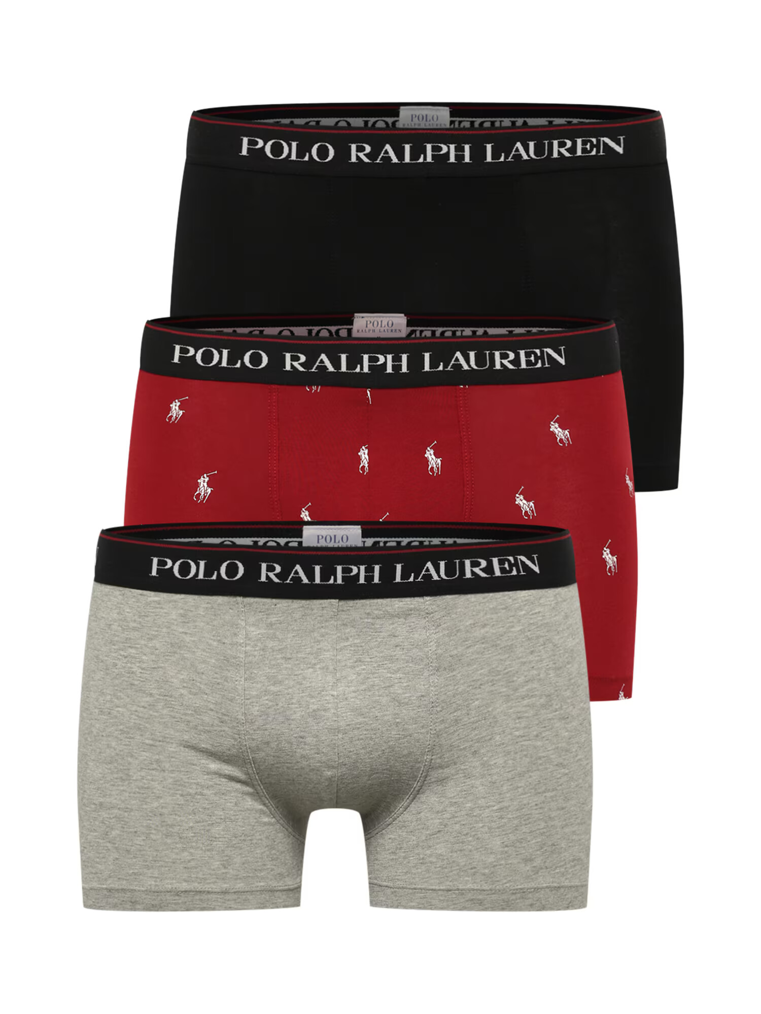 Polo Ralph Lauren Boxeri gri deschis / roșu / negru / alb - Pled.ro