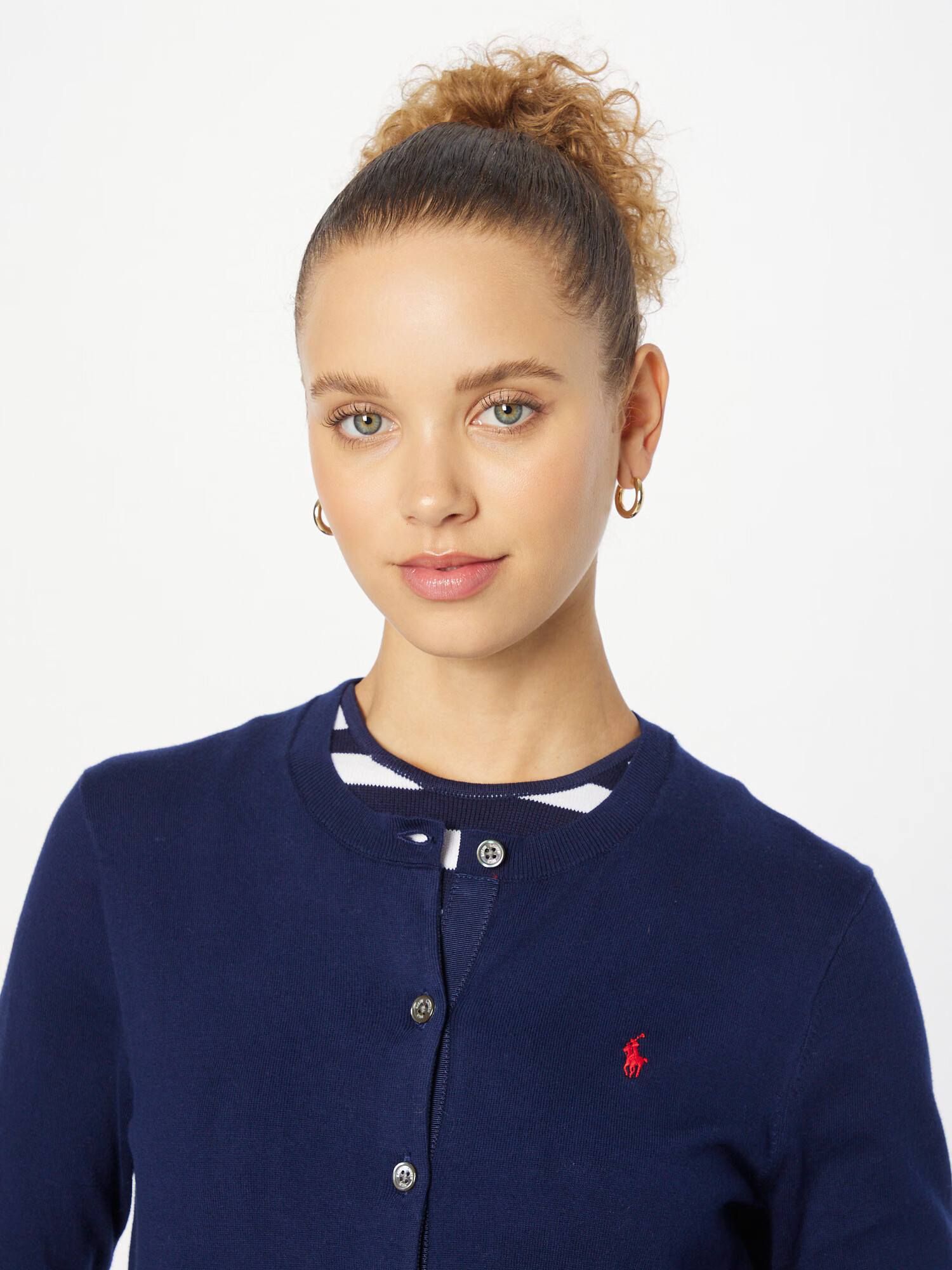 Polo Ralph Lauren Geacă tricotată bleumarin / roșu - Pled.ro