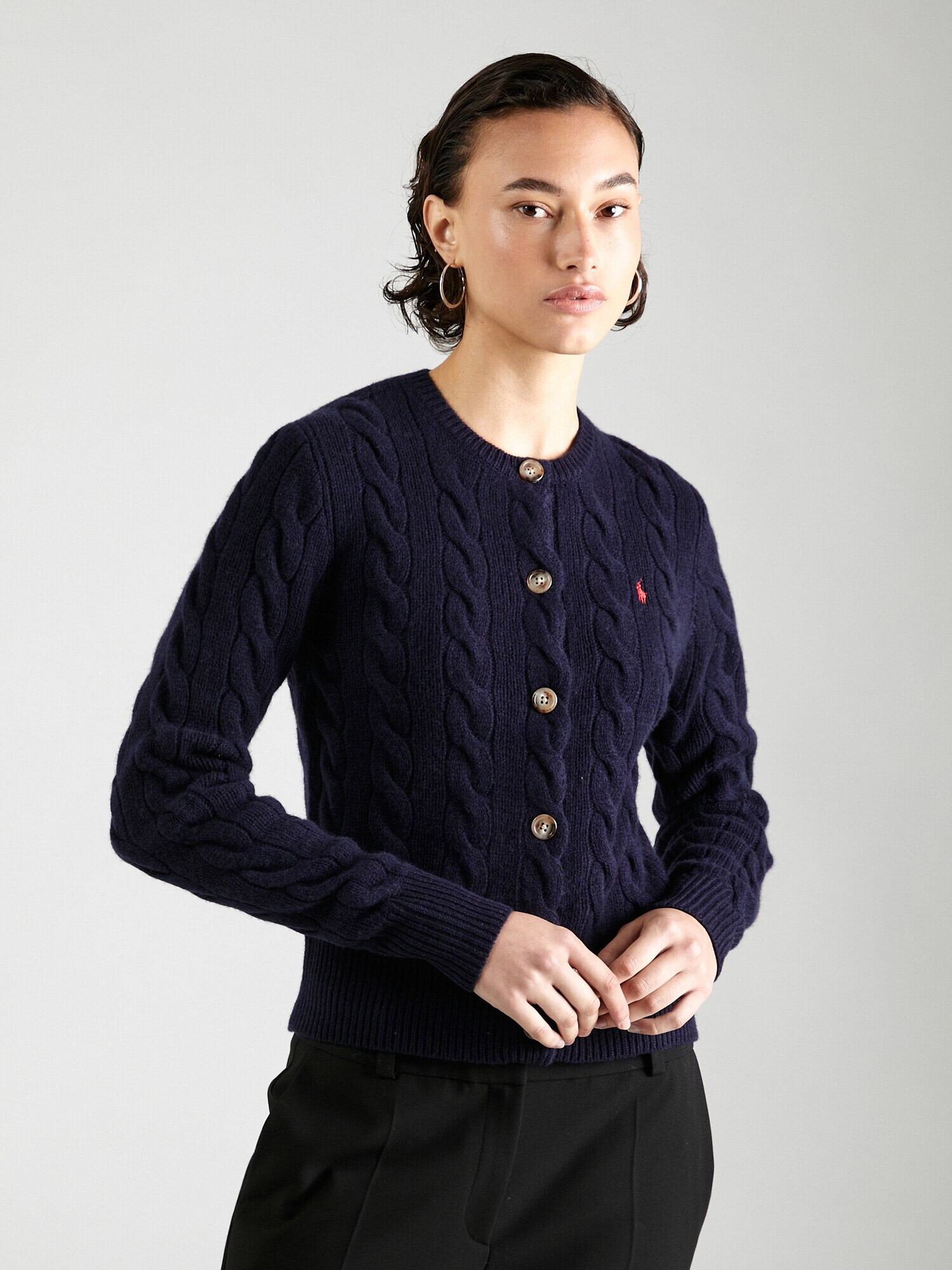 Polo Ralph Lauren Geacă tricotată bleumarin / roșu - Pled.ro