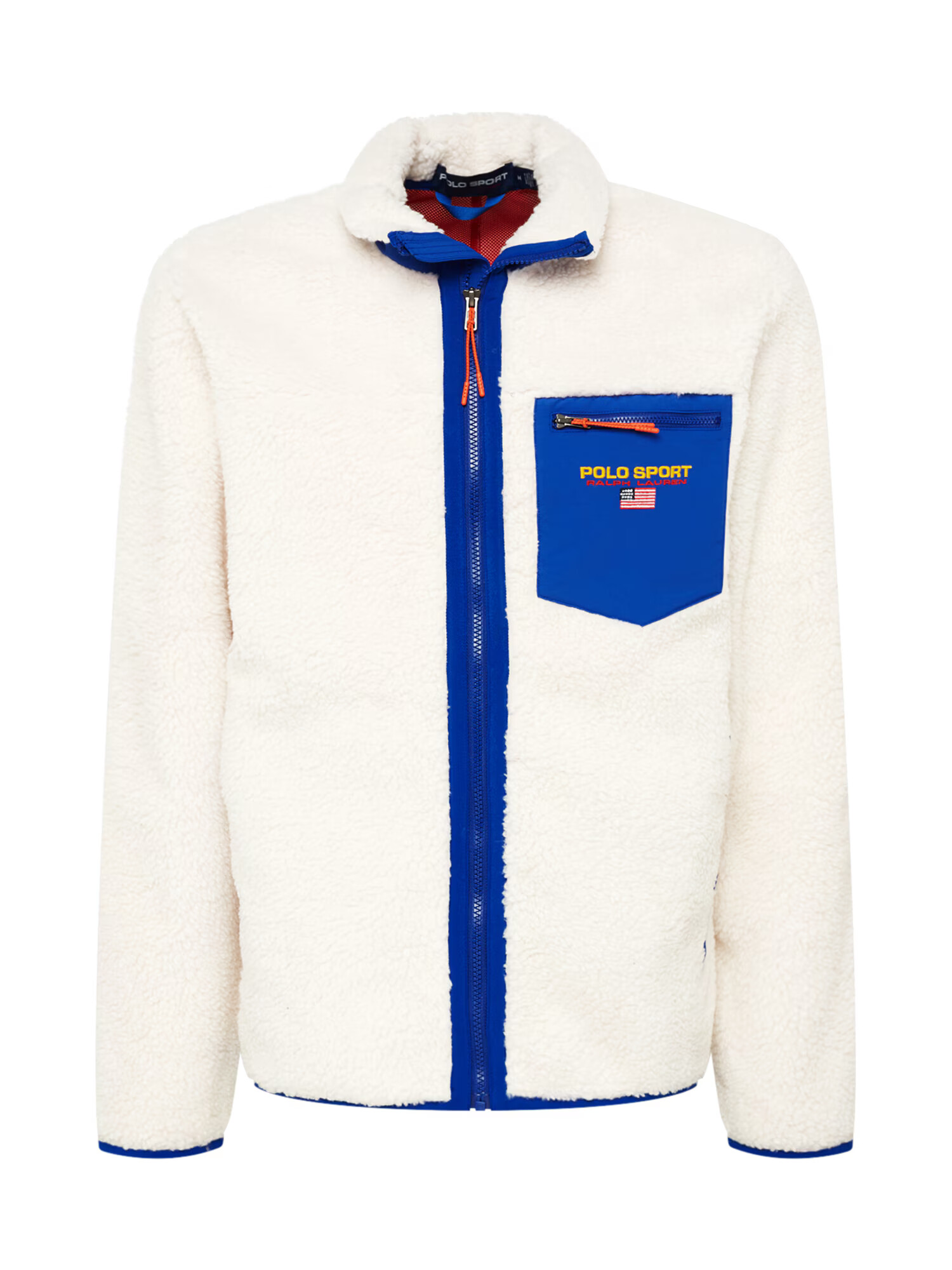 Polo Ralph Lauren Jachetă fleece albastru / alb - Pled.ro