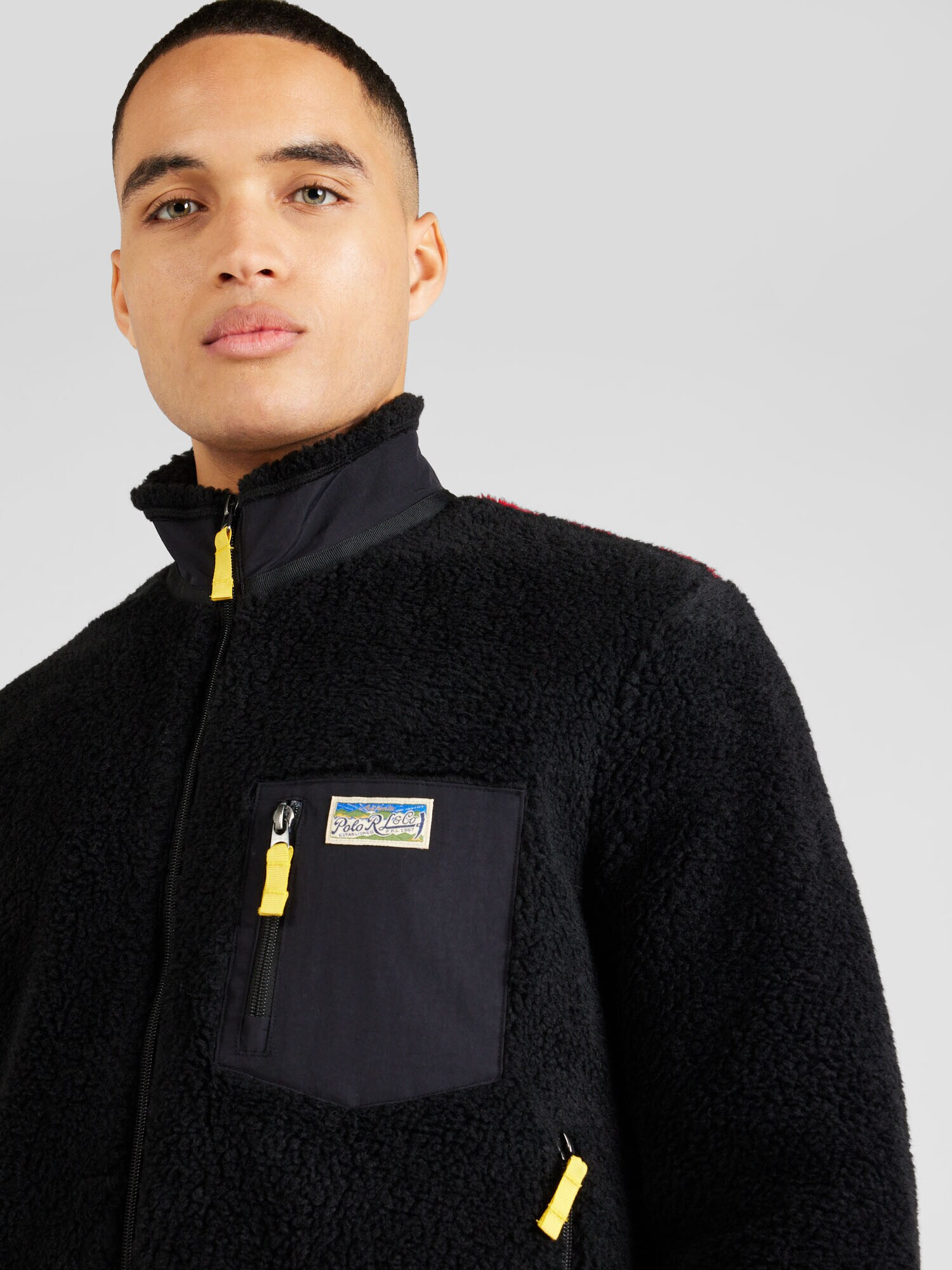 Polo Ralph Lauren Jachetă fleece galben / roșu intens / negru / alb - Pled.ro