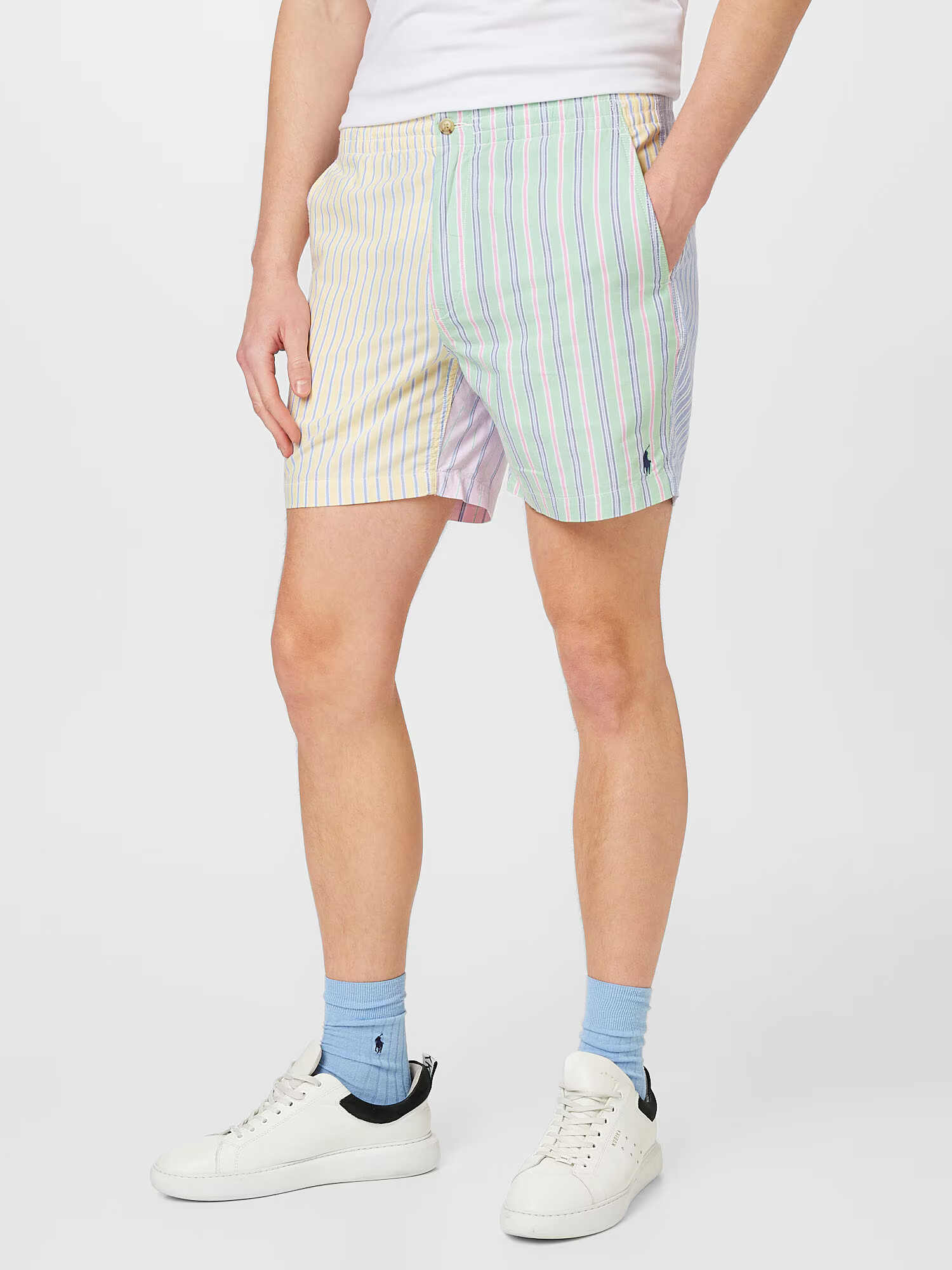 Polo Ralph Lauren Pantaloni albastru deschis / galben pastel / verde pastel / roz - Pled.ro