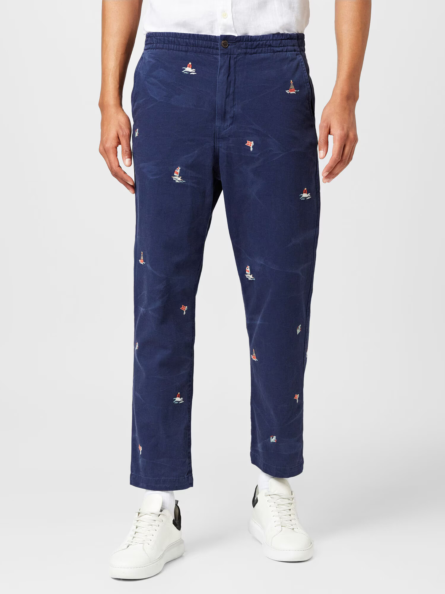 Polo Ralph Lauren Pantaloni bleumarin / albastru deschis / roșu / alb - Pled.ro