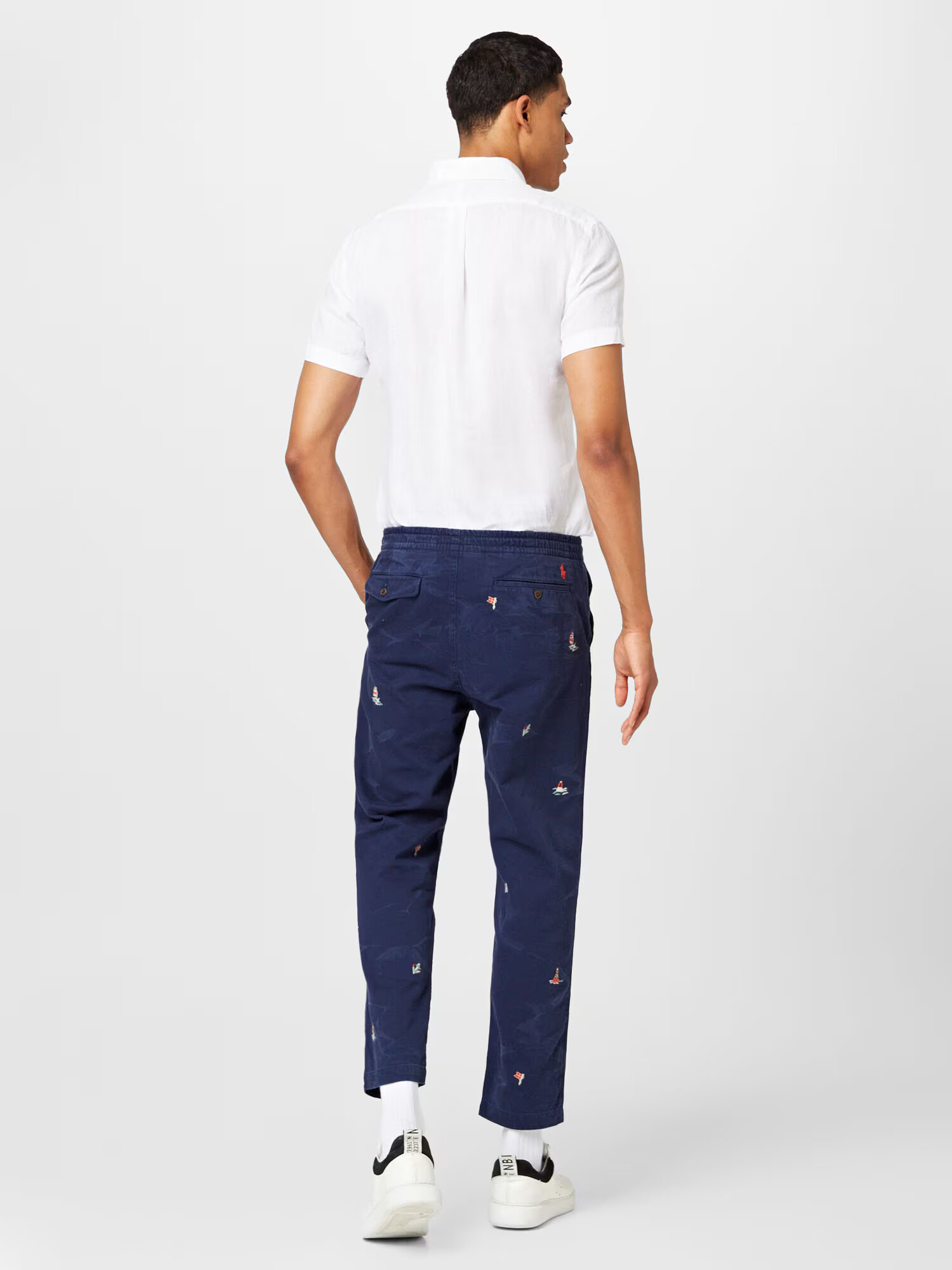 Polo Ralph Lauren Pantaloni bleumarin / albastru deschis / roșu / alb - Pled.ro