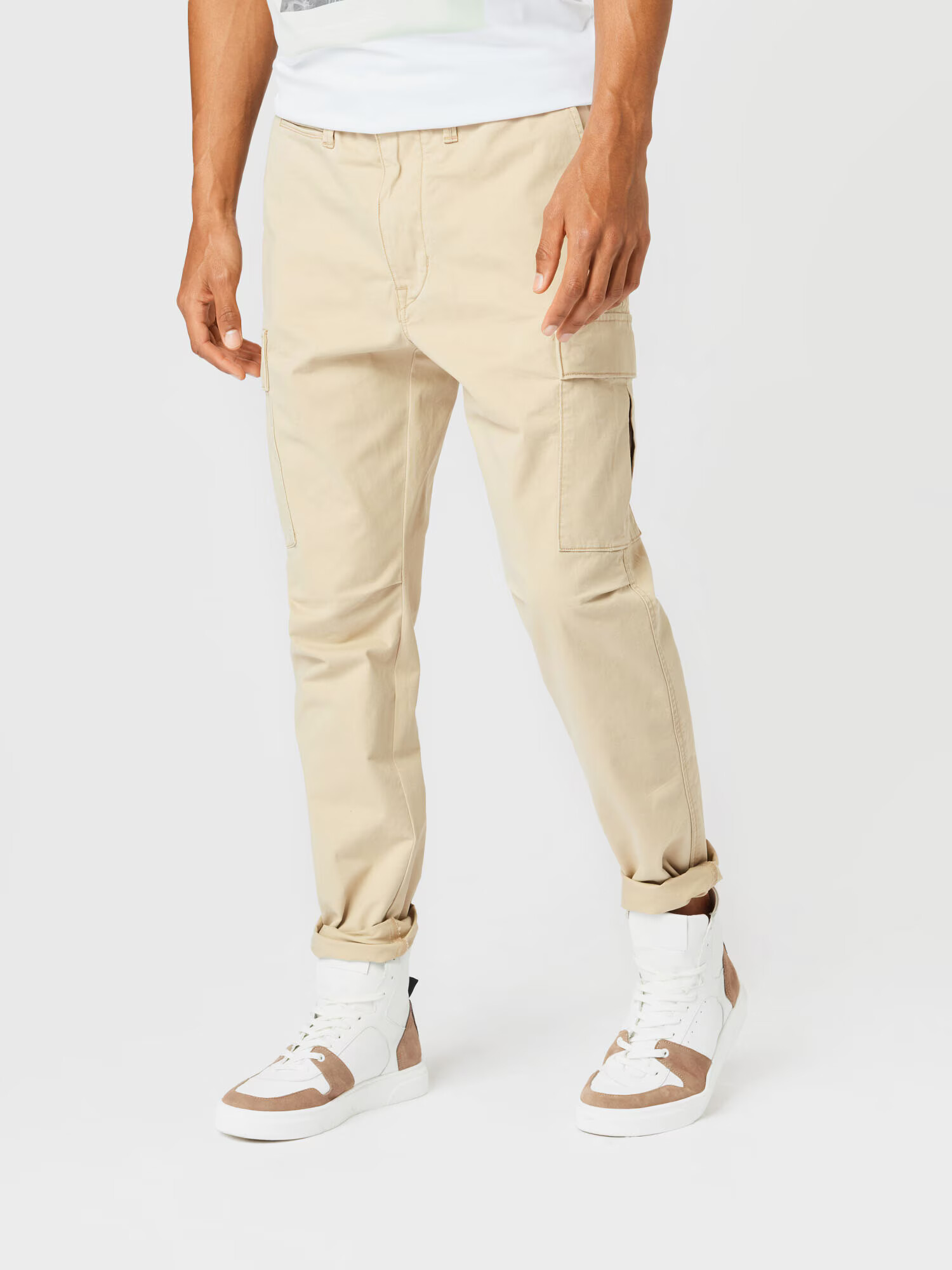 Polo Ralph Lauren Pantaloni cu buzunare crem - Pled.ro